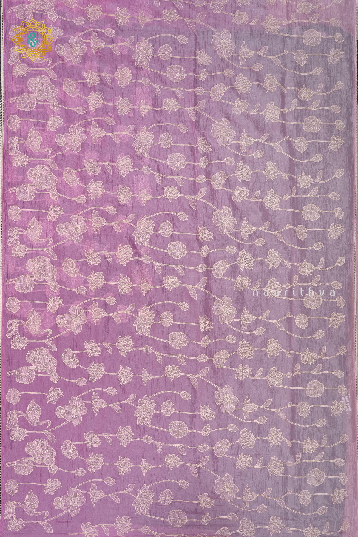 LIGHT PINK - CRUSH TISSUE WITH EMBROIDERY