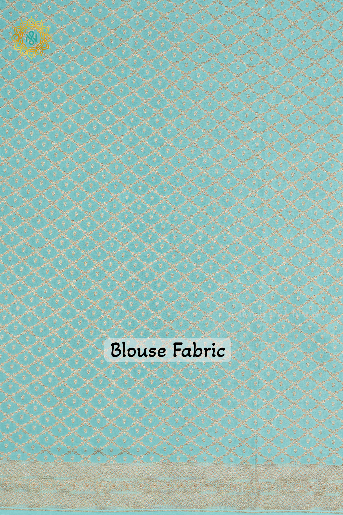 PINK WITH AQUA GREEN - PURE BANARASI CREPE SILK