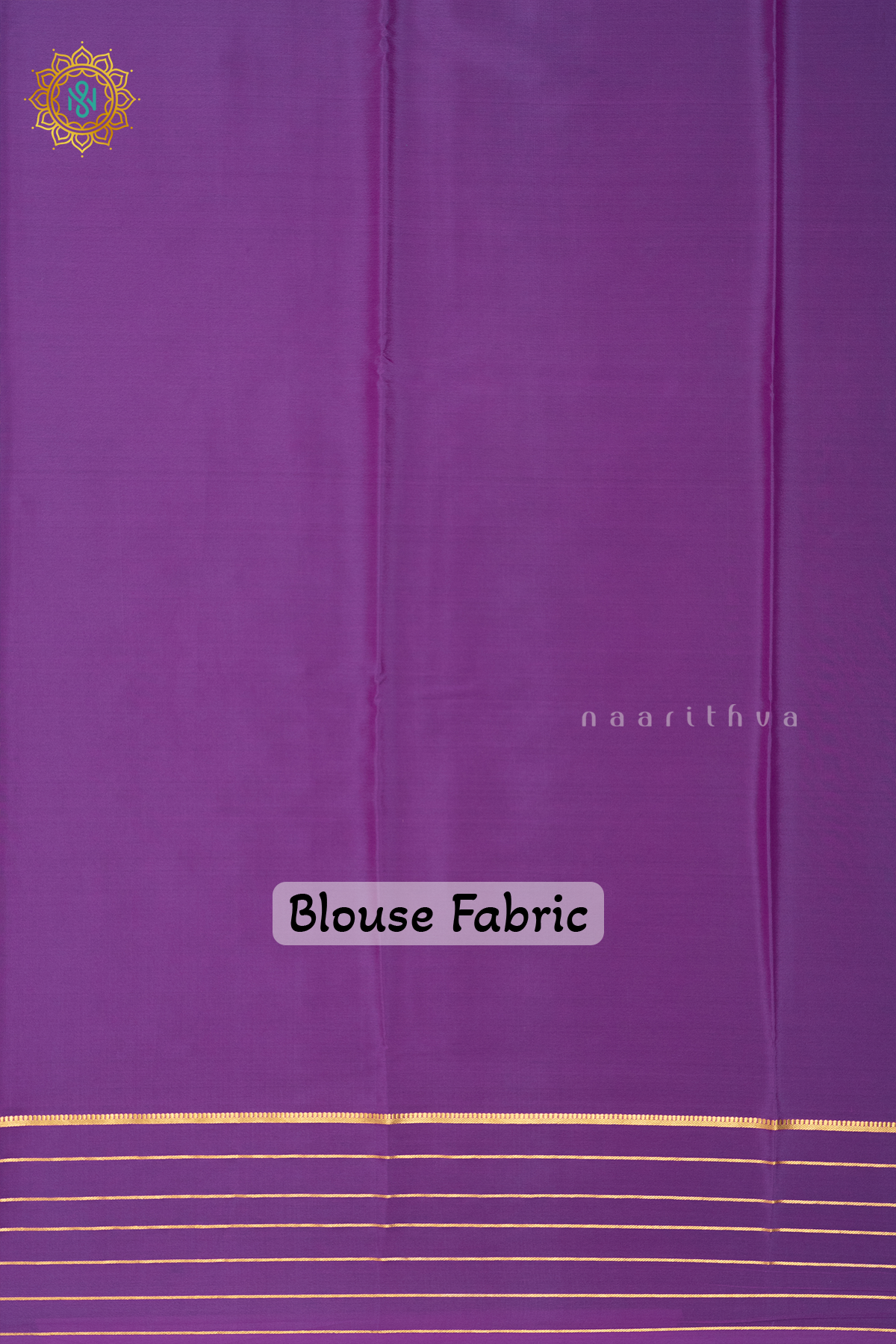 PEACOCK BLUE WITH LAVENDER & PINK - PURE MYSORE CREPE SILK