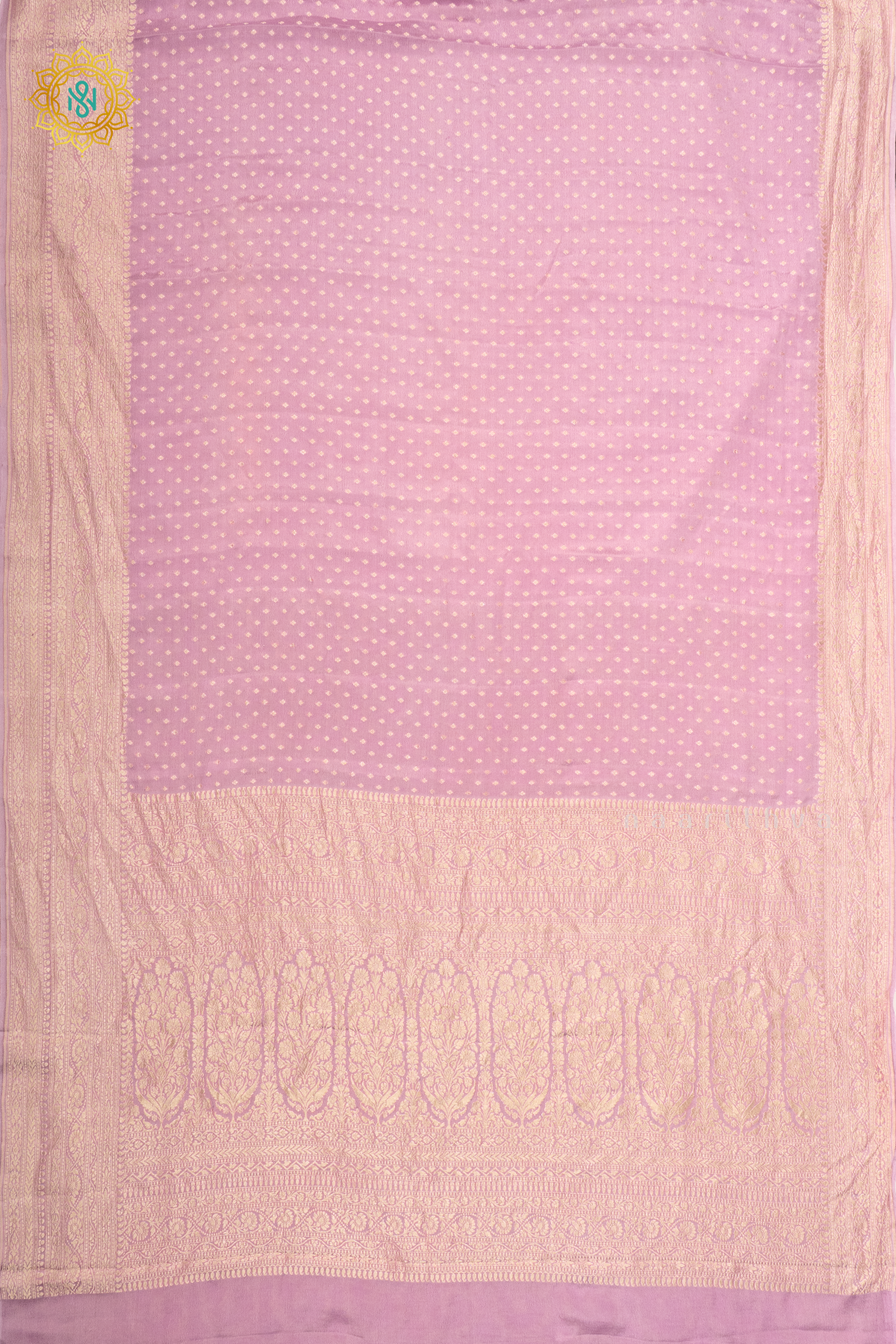 LAVENDER - PURE BANARASI CREPE SILK