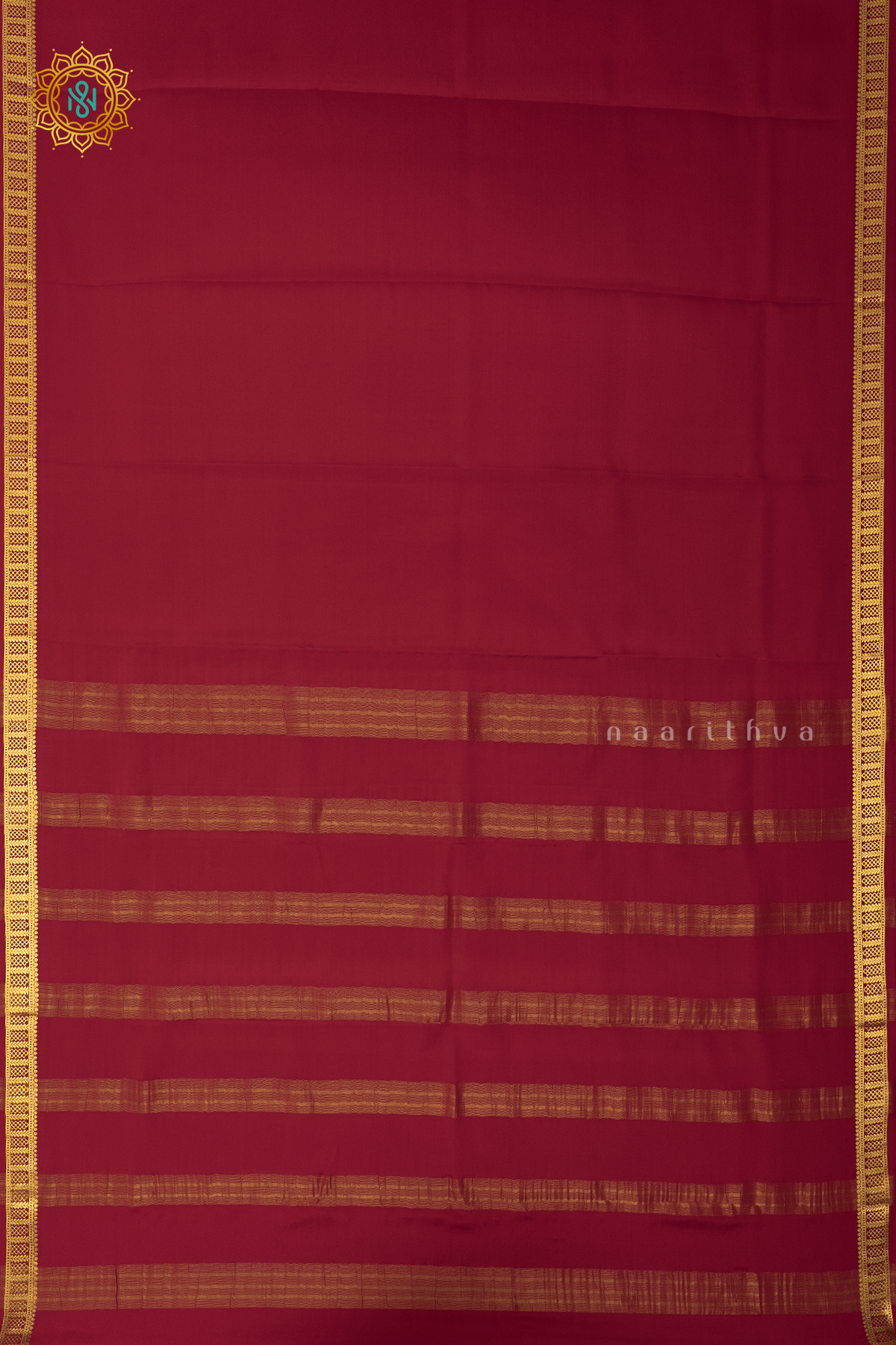 RED - PURE MYSORE CREPE SILK