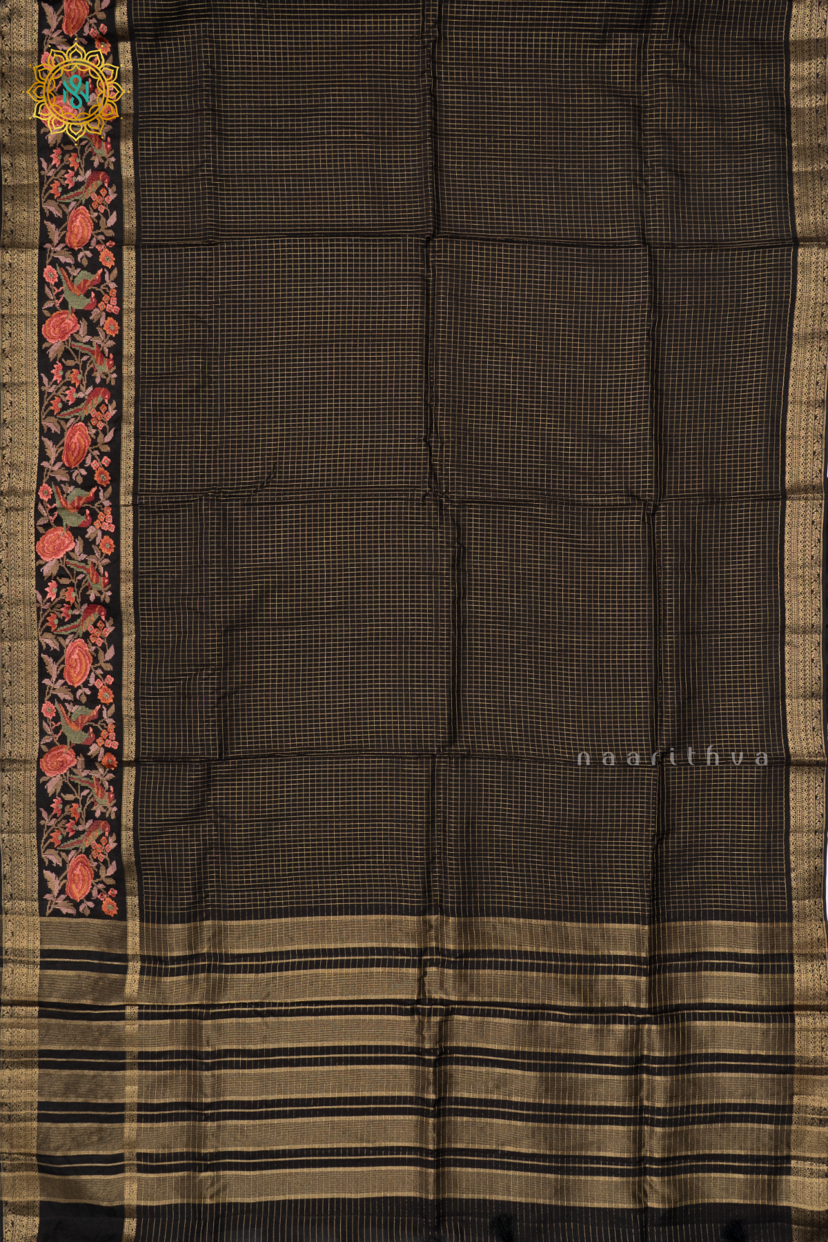 BLACK - SEMI CREPE SILK