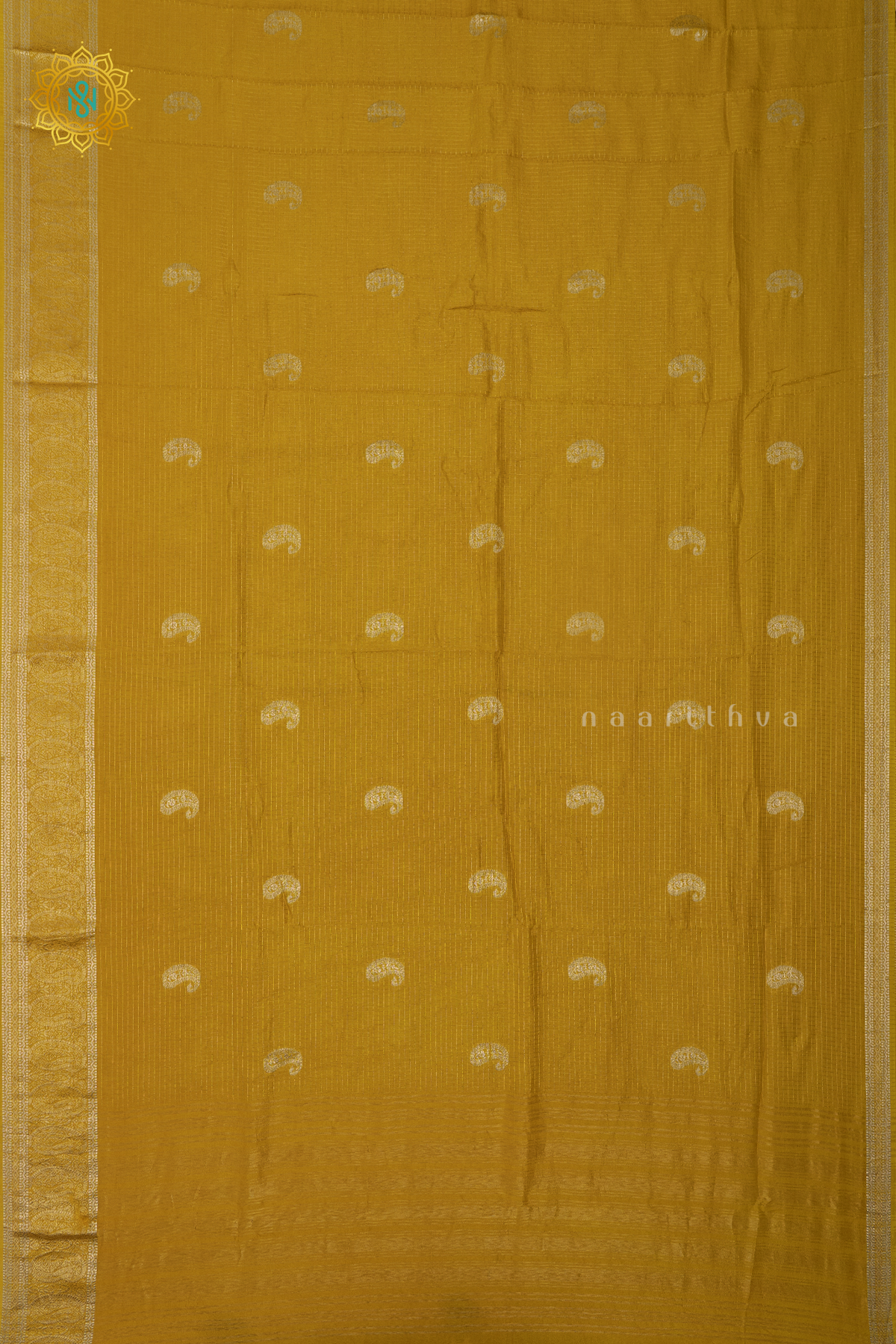 YELLOW WITH PURPLE - DOLA SILK