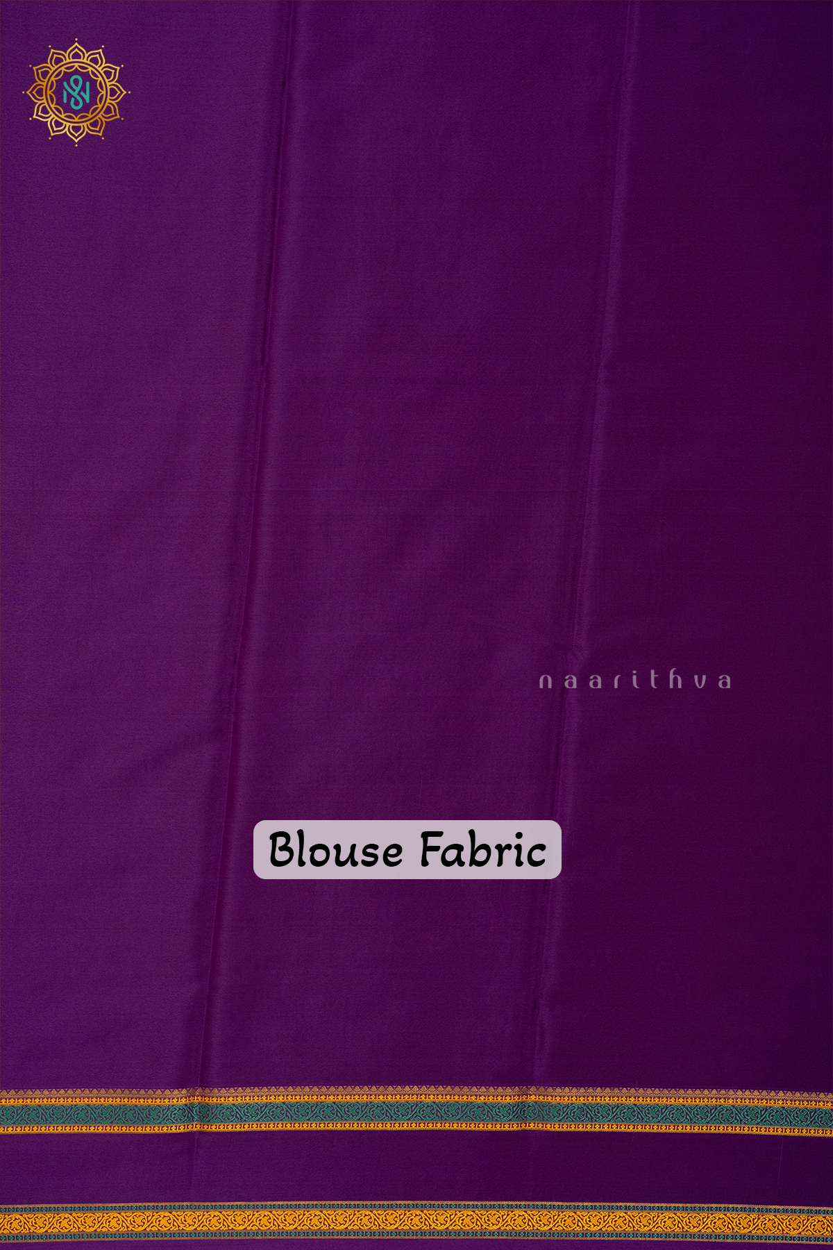 LIGHT YELLOW WITH PURPLE - PURE MYSORE CREPE SILK