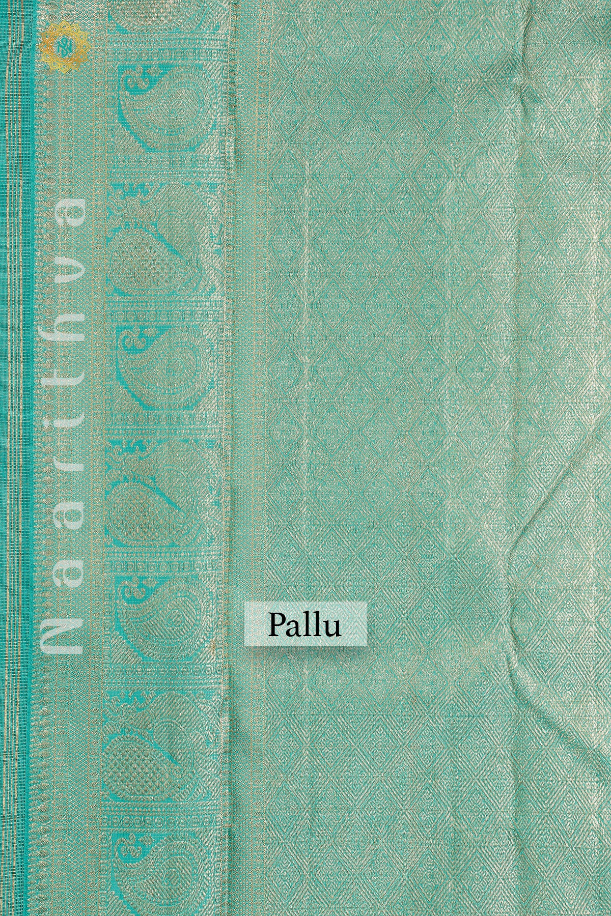 MAGENTA WITH CYAN GREEN - PURE KANJIVARAM SILK