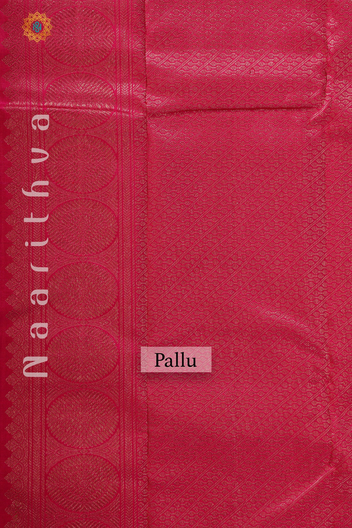 BOTTLE GREEN WITH PINK & YELLOW - PURE KANJIVARAM SILK