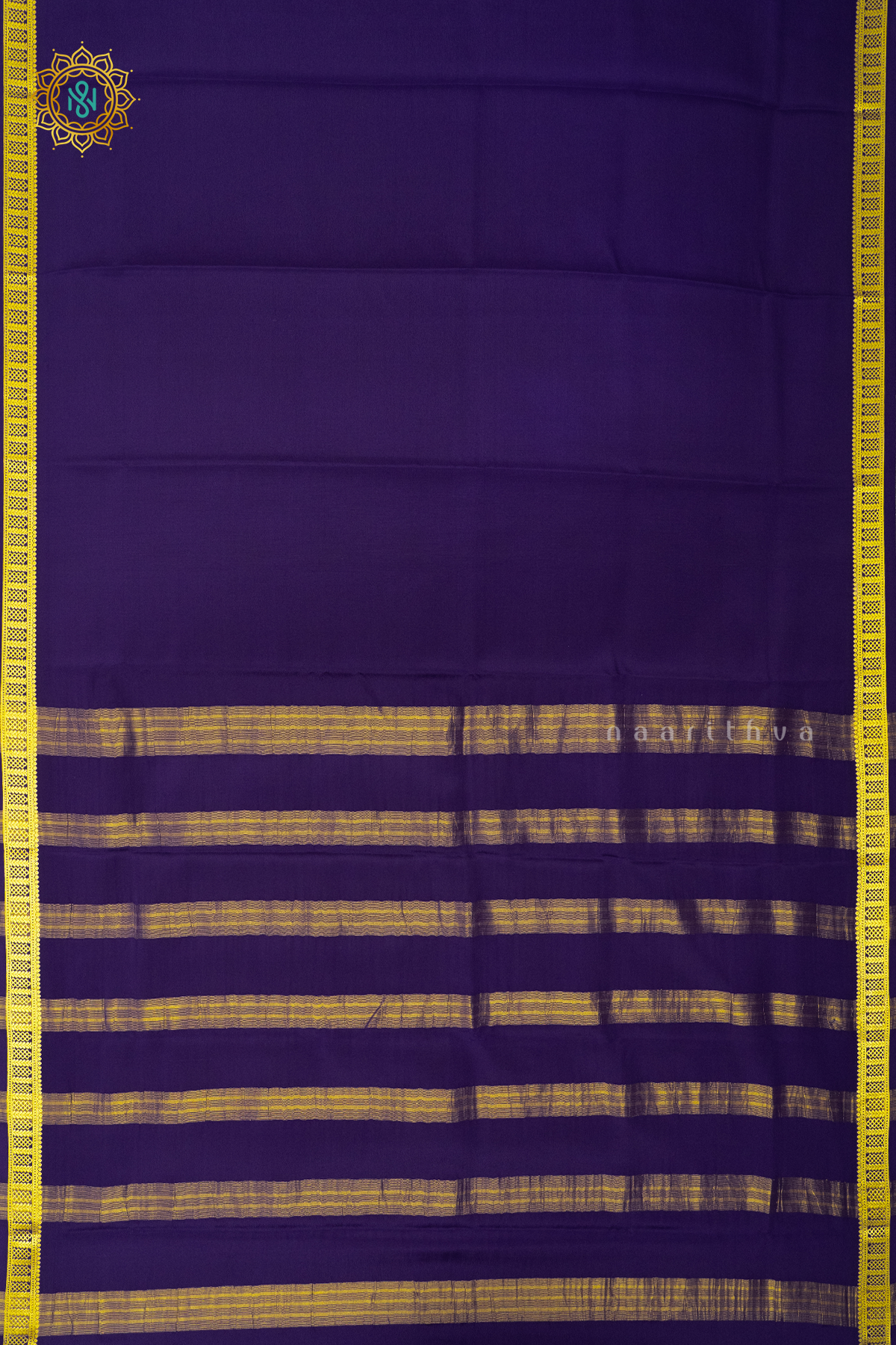 BLUE - PURE MYSORE CREPE SILK