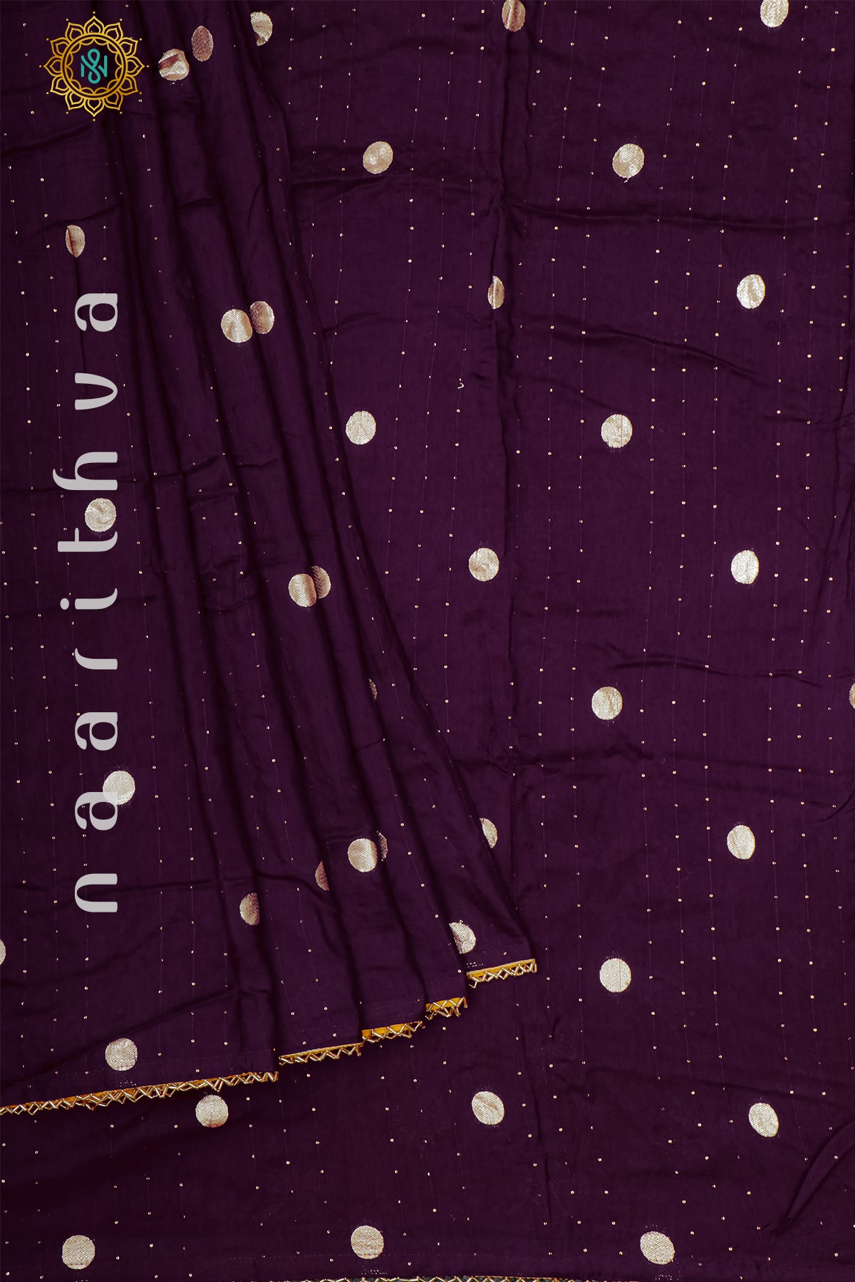 DEEP PURPLE WITH YELLOW - DOLA SILK