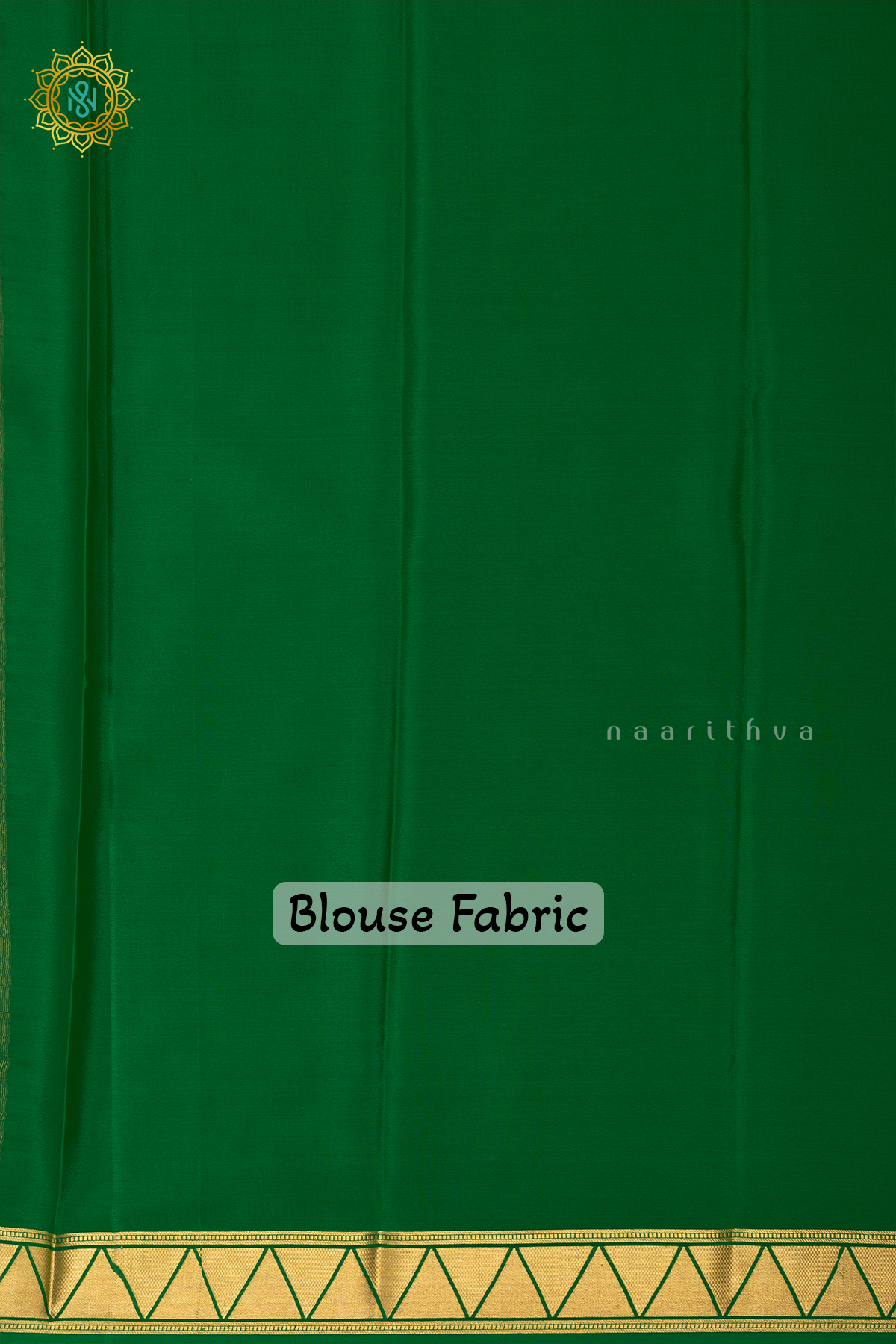 RED WITH GREEN - PURE MYSORE CREPE SILK