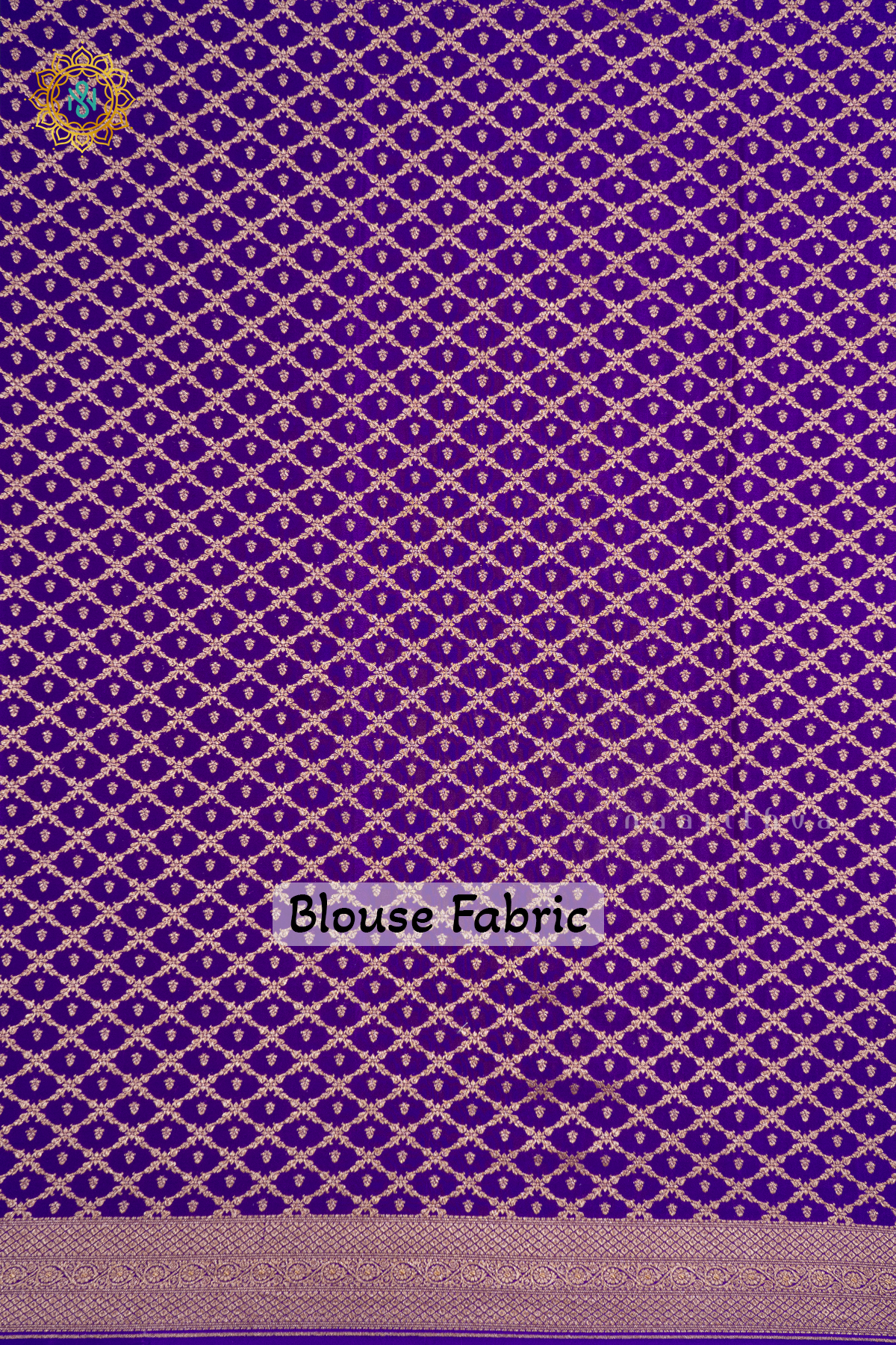 GREEN WITH PURPLE - PURE BANARASI CREPE SILK