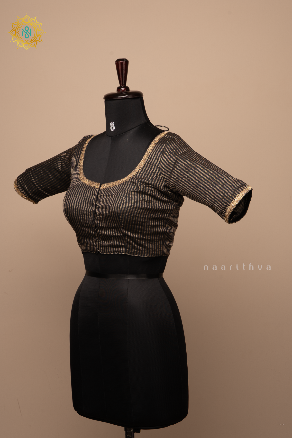 BLACK - TISSUE READYMADE BLOUSE