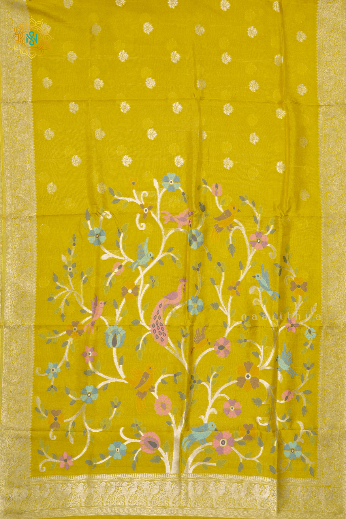 YELLOW - SEMI TUSSAR SILK