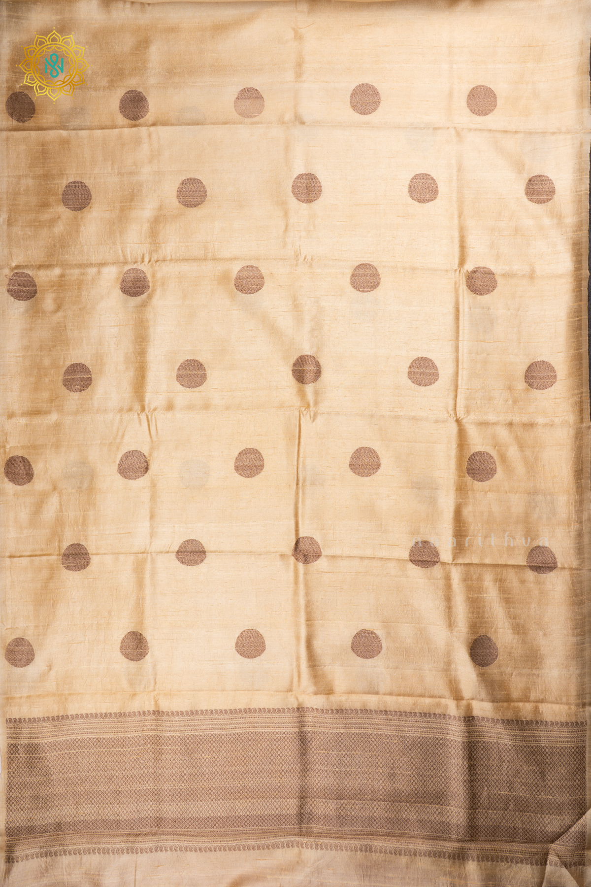 Off White with Pink Pure Banarasi Raw Silk Saree With Allover Zari Buttas
