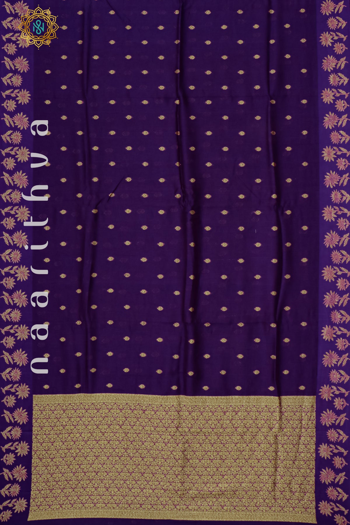 PURPLE - SEMI TUSSAR SILK
