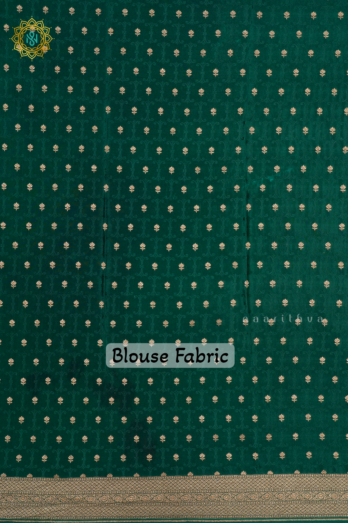 RED WITH GREEN - PURE BANARASI CREPE SILK