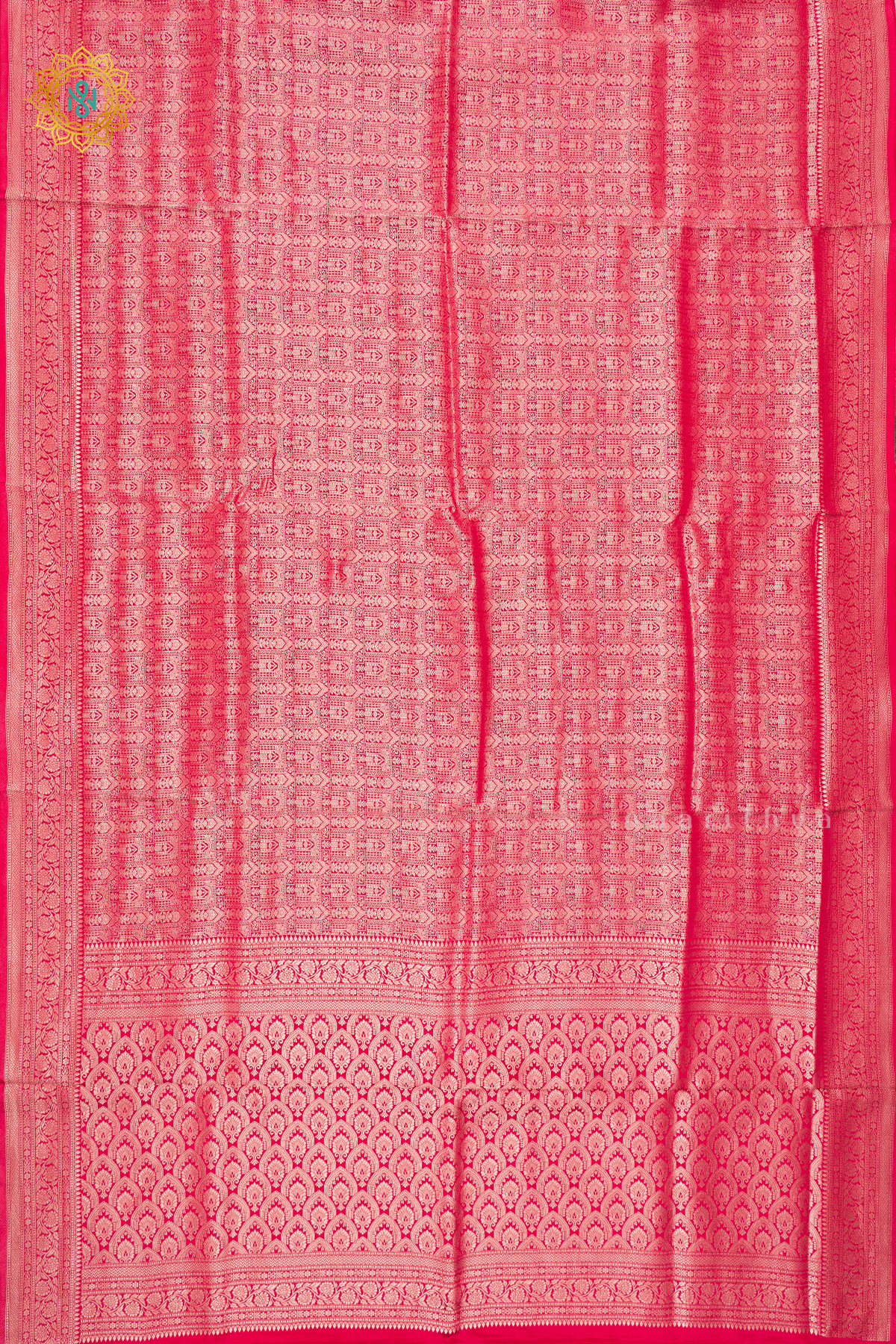 PINKISH RED - SEMI KATAN BANARASI