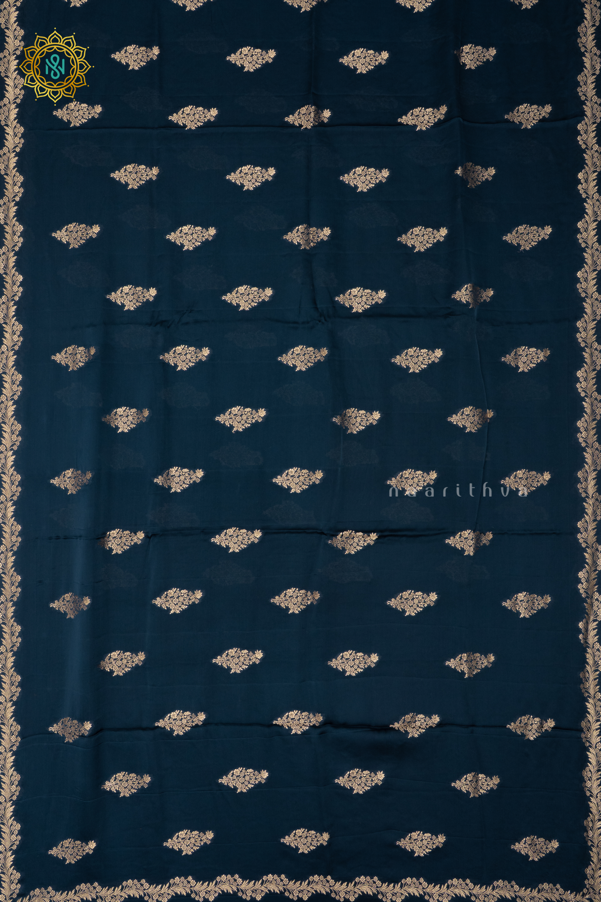 PEACOCK BLUE - SATIN ORGANZA