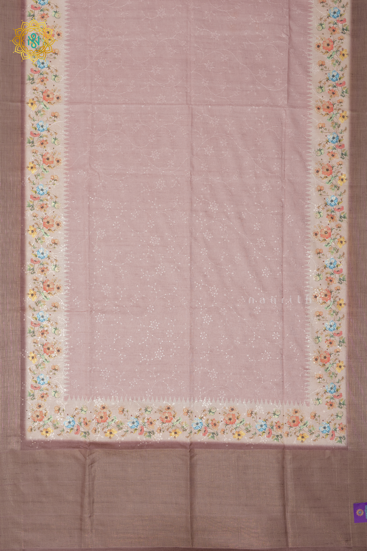 PEACH - SEMI TUSSAR SILK