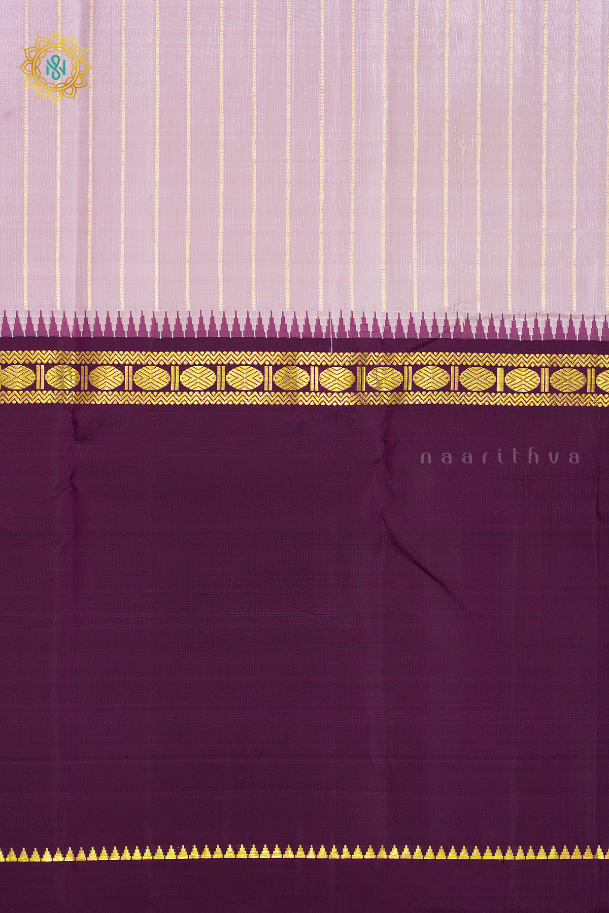 LIGHT PINK WITH MAGENTA - PURE KANJIVARAM SILK
