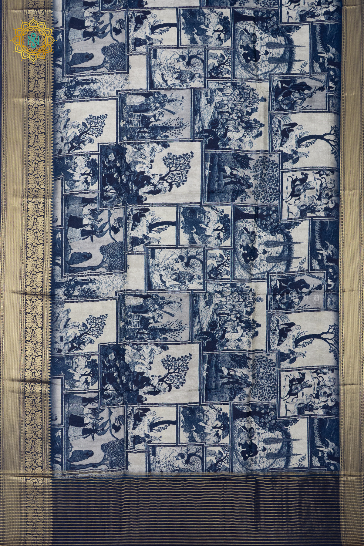 INDIGO - SEMI CREPE SILK