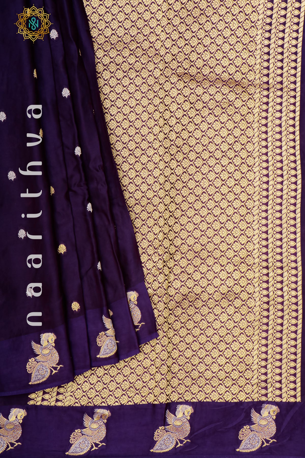 PURPLE - SATIN CREPE