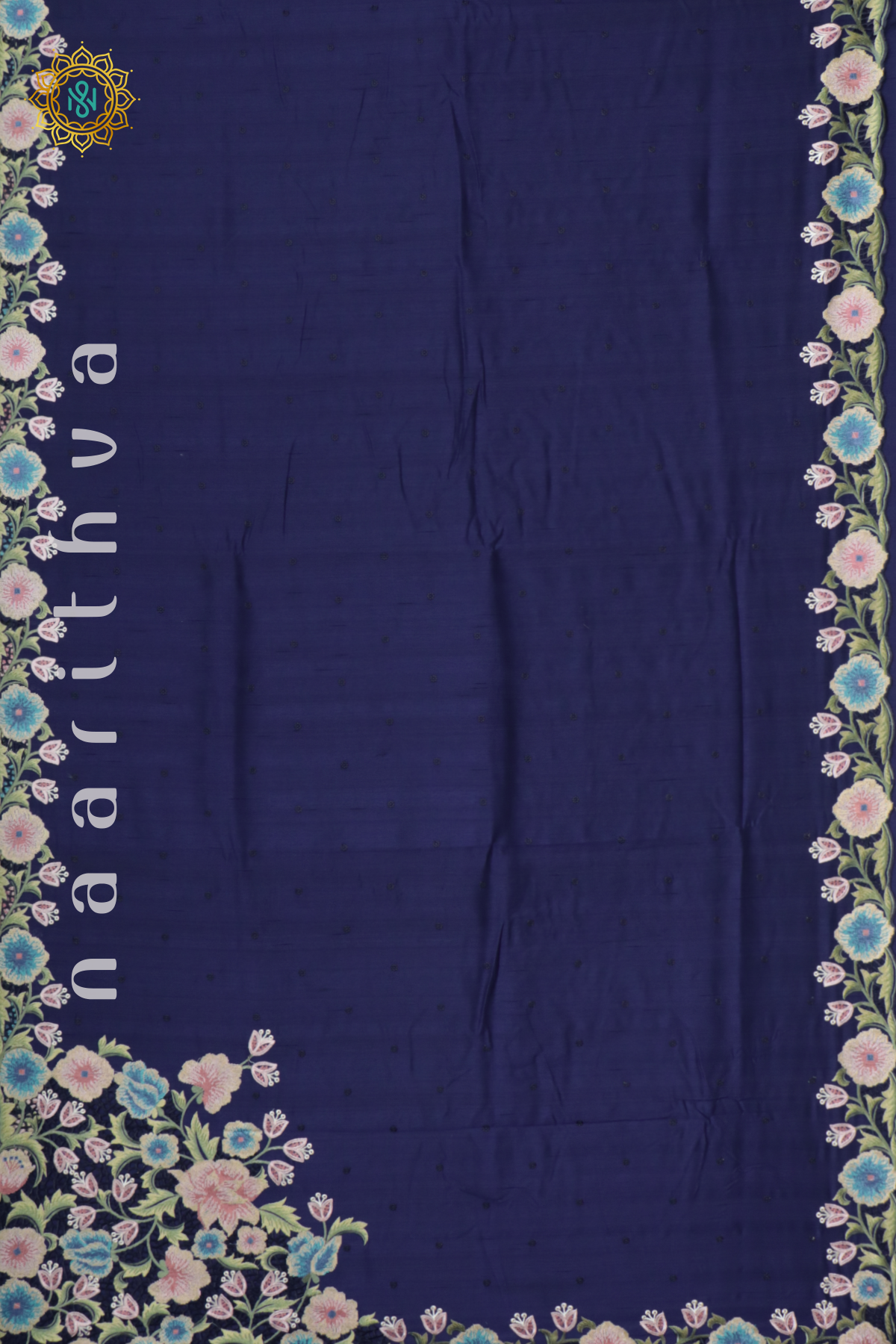 BLUE - SEMI TUSSAR SILK