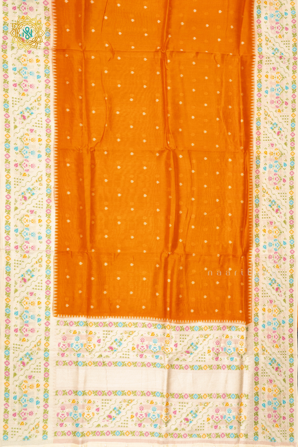 ORANGE WITH WHITE - SEMI TUSSAR