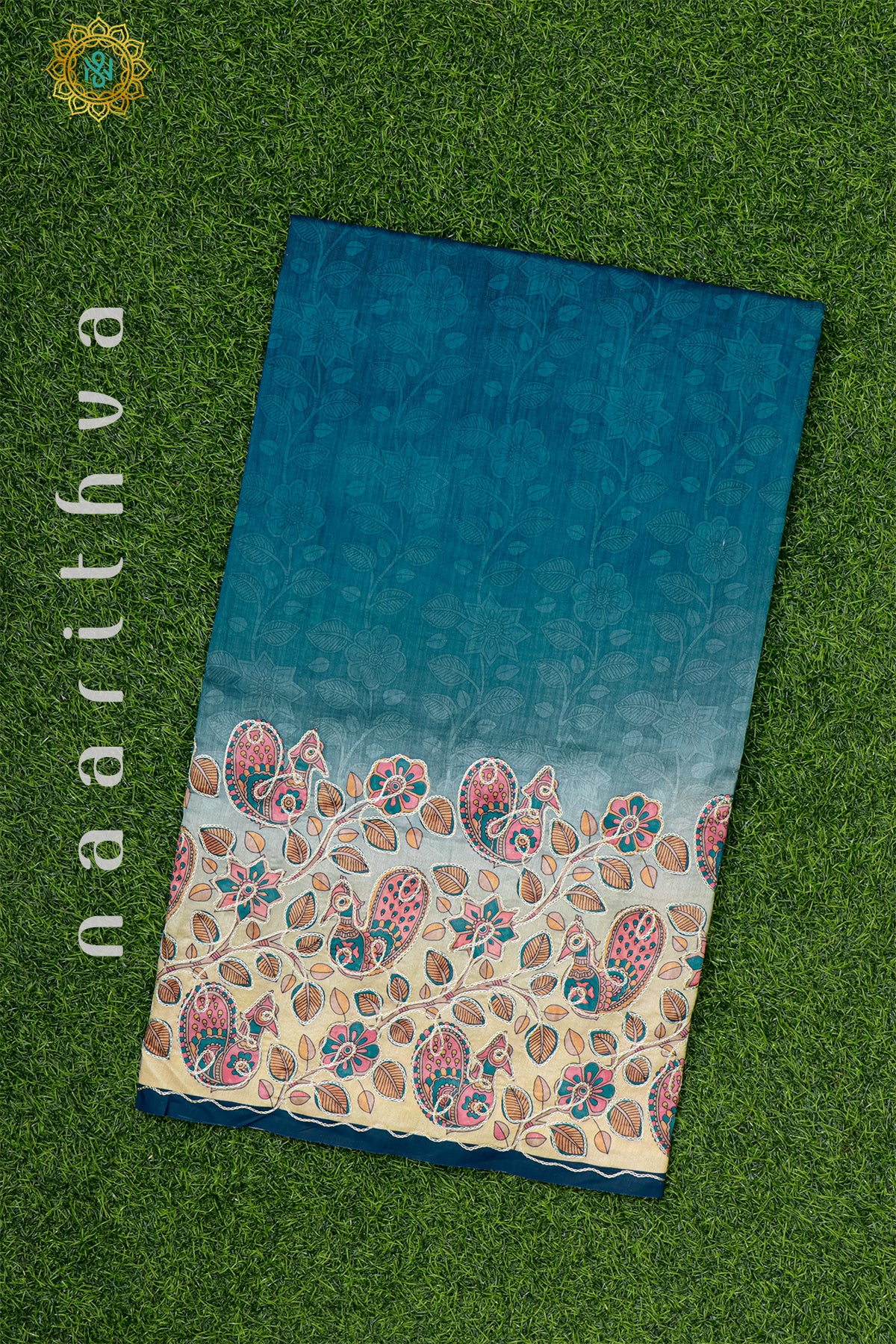 BLUE - SEMI TUSSAR SILK