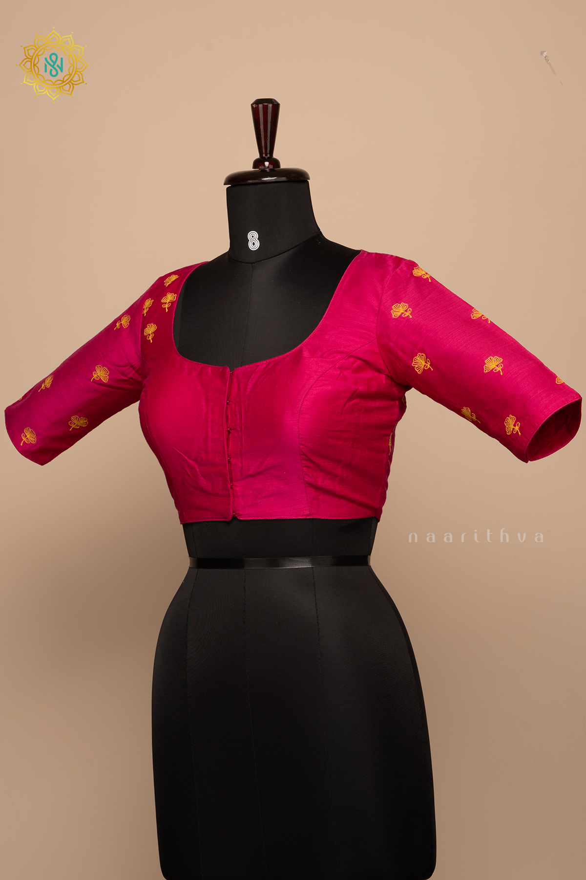 Pink - Cotton Silk Readymade Blouse