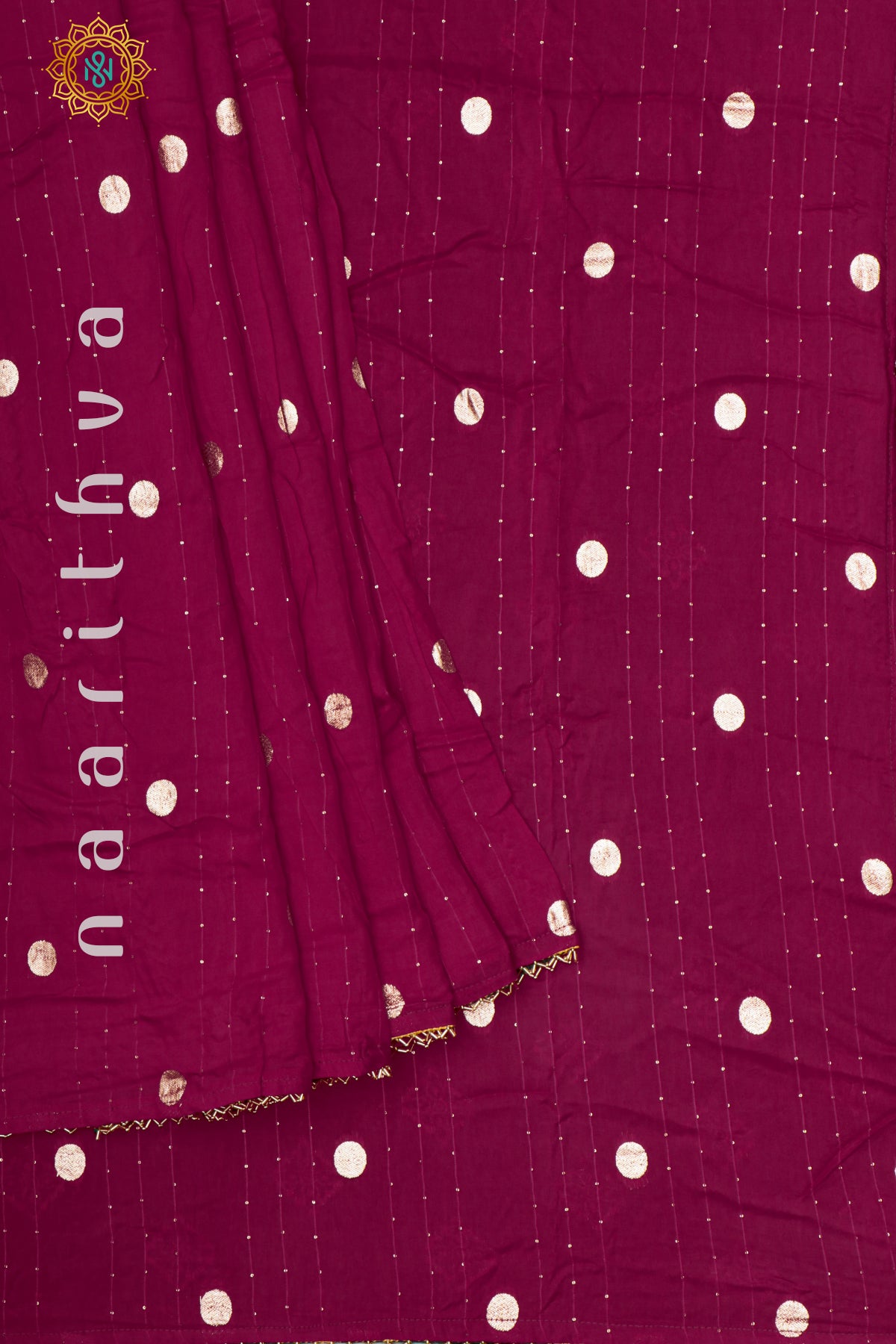 RANI PINK WITH GREEN - DOLA SILK