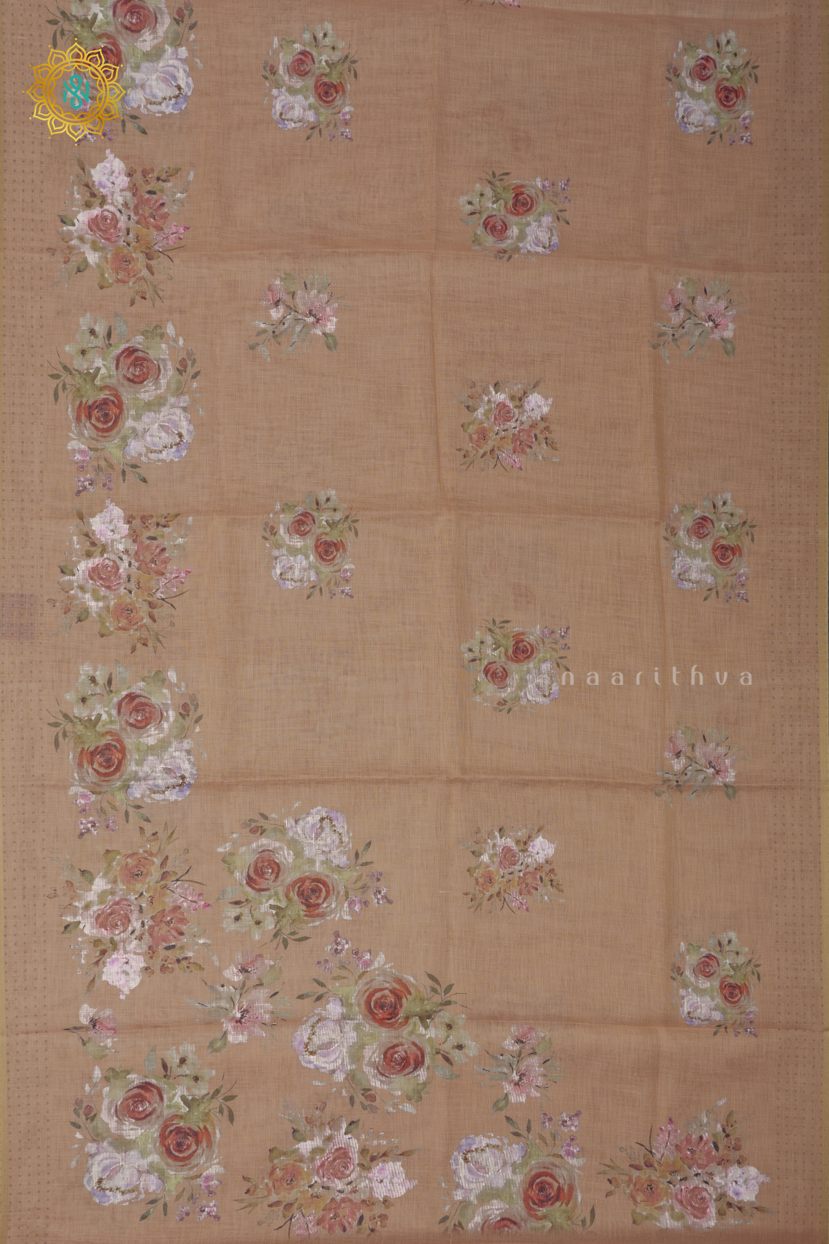 PEACHISH ORANGE - LINEN BY COTTON