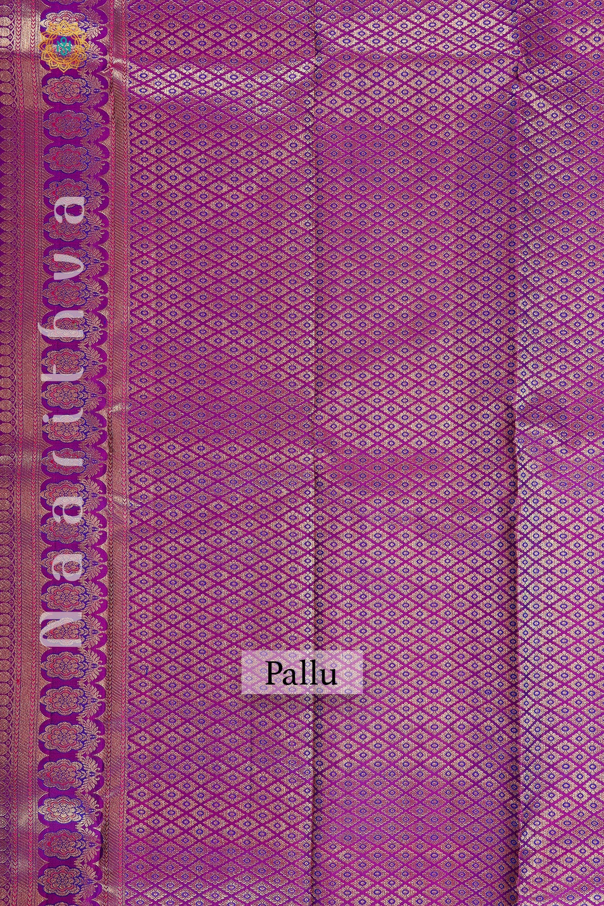 GREEN WITH PURPLE - PURE KANJIVARAM SILK