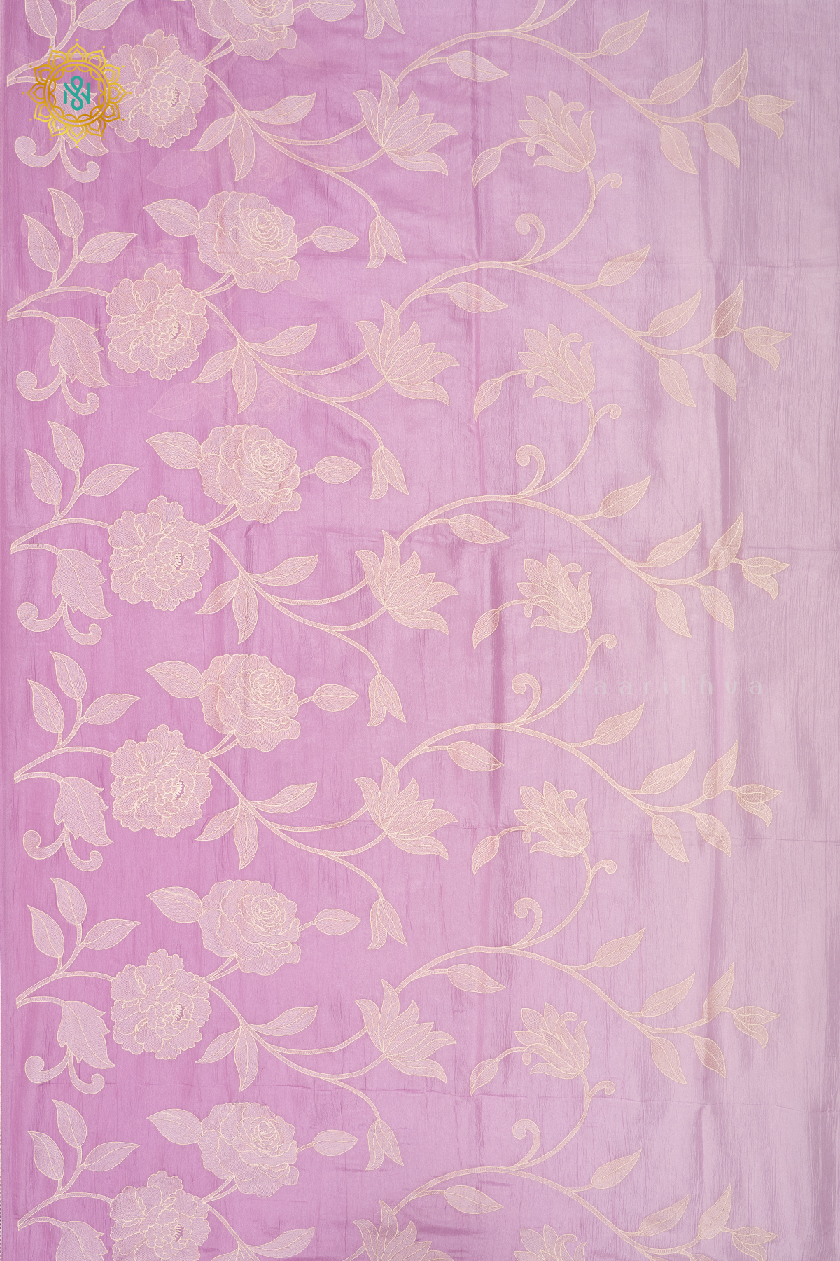 LIGHT PINK - CRUSH TISSUE WITH EMBROIDERY