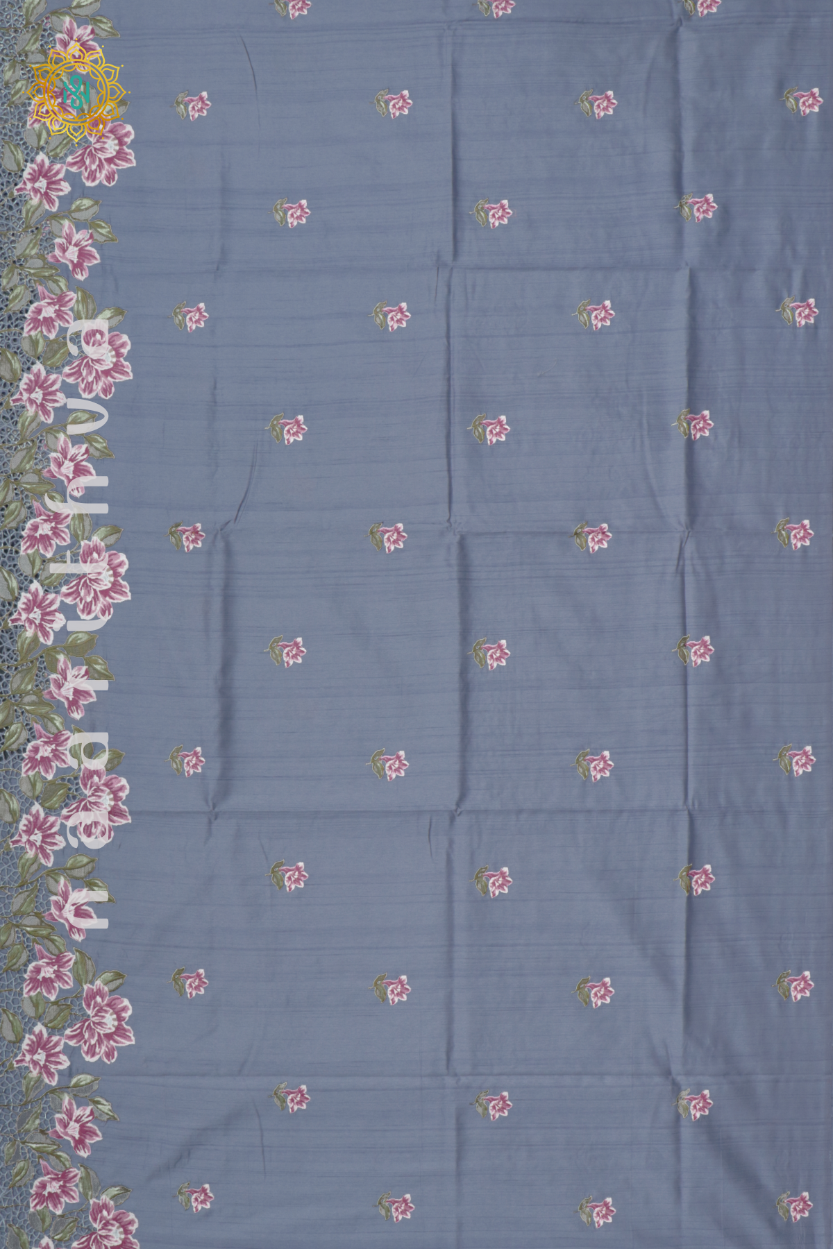 BLUE - SEMI TUSSAR SILK