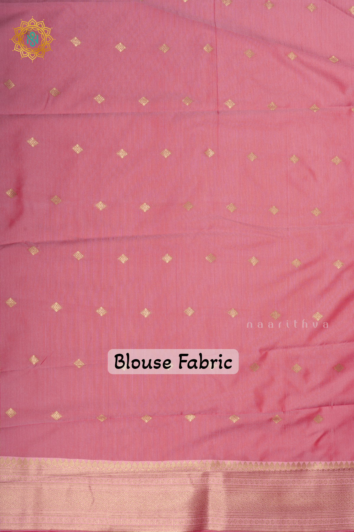Rani Pink With Light Pink Semi Kanchi Saree with Contrast Zari Border