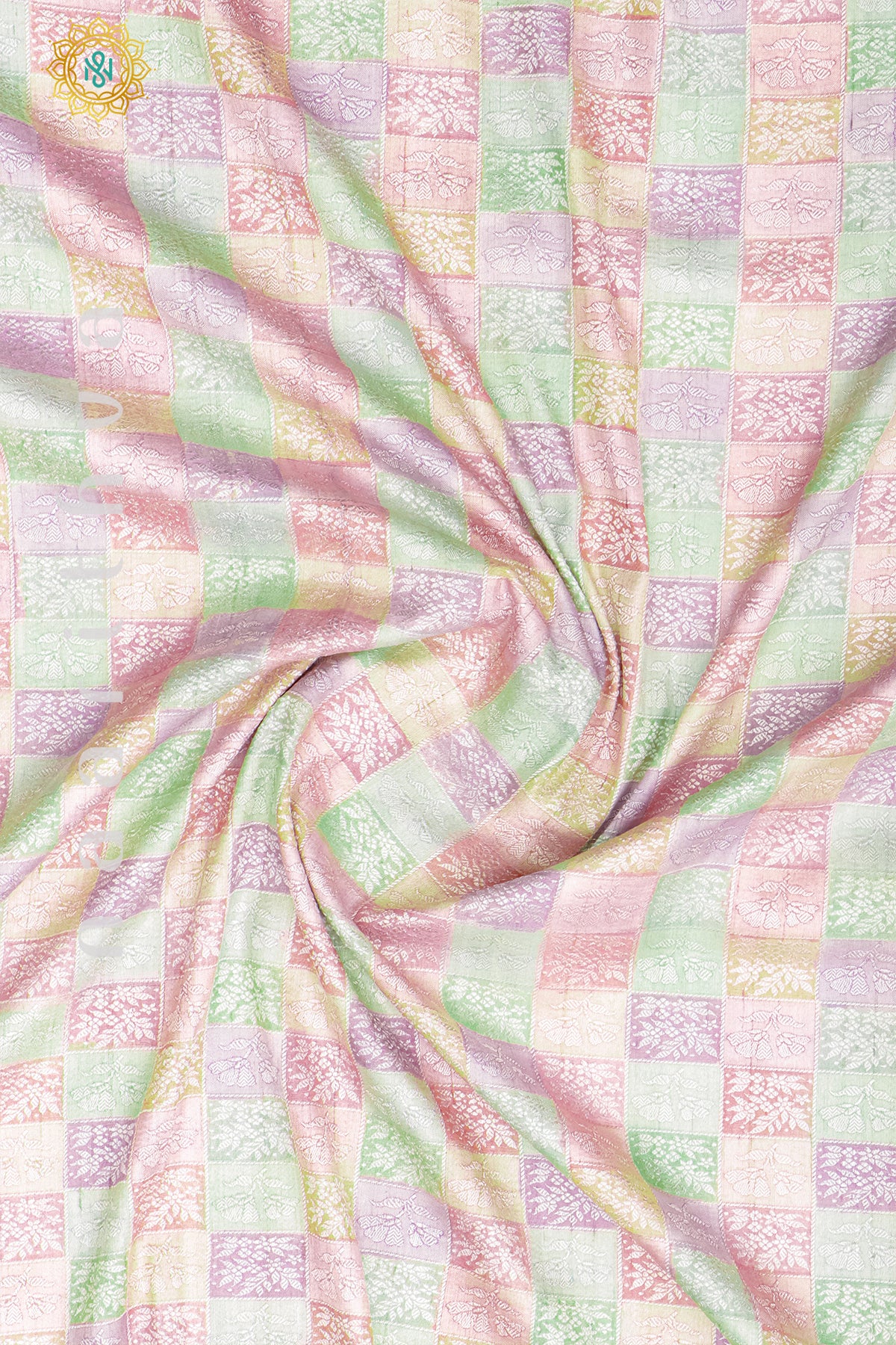 MULTI COLOUR - PURE HAND PAINTED TUSSAR GEORGETTE