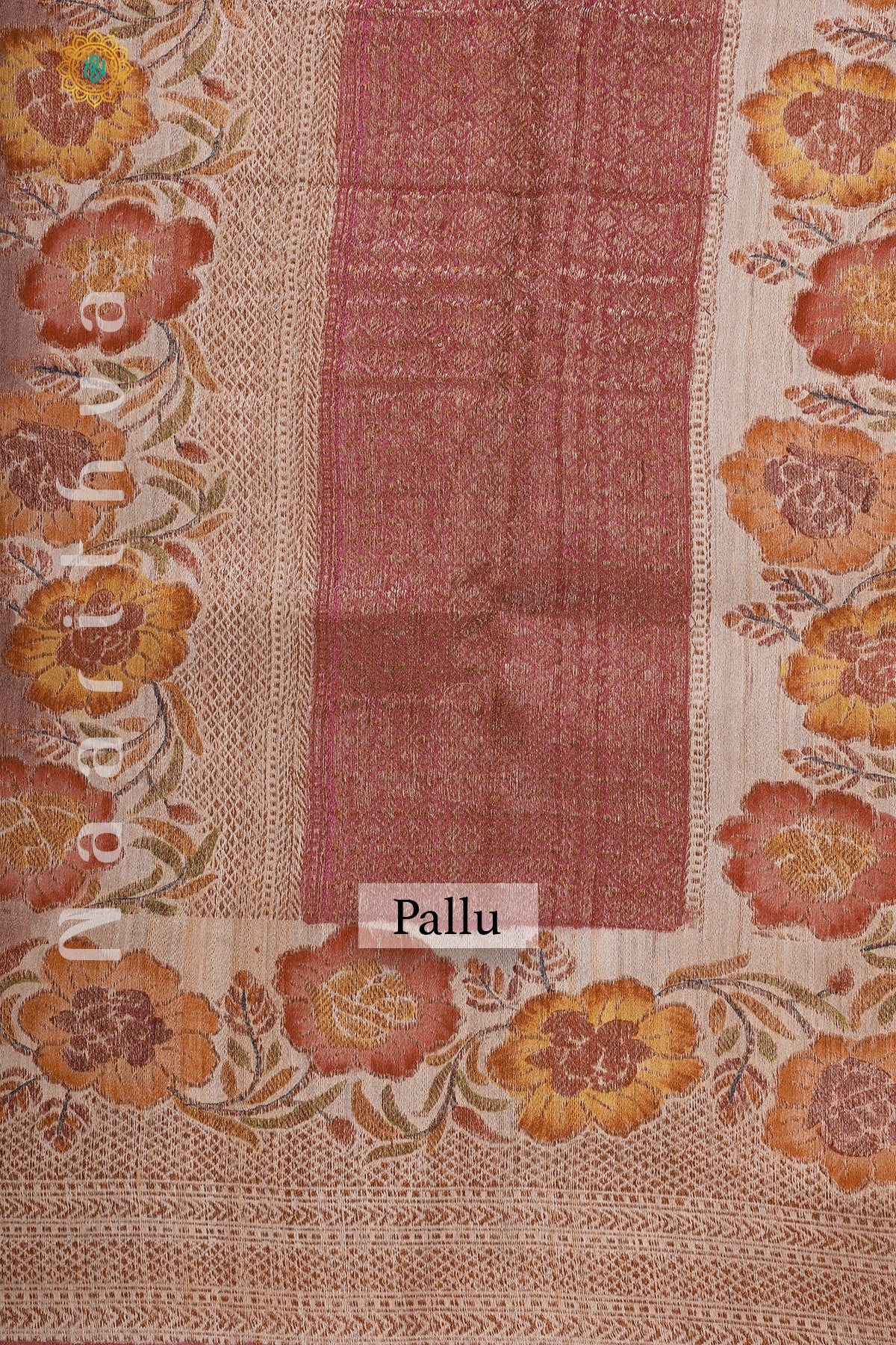 MAUVE - PURE HANDLOOM TUSSAR SILK