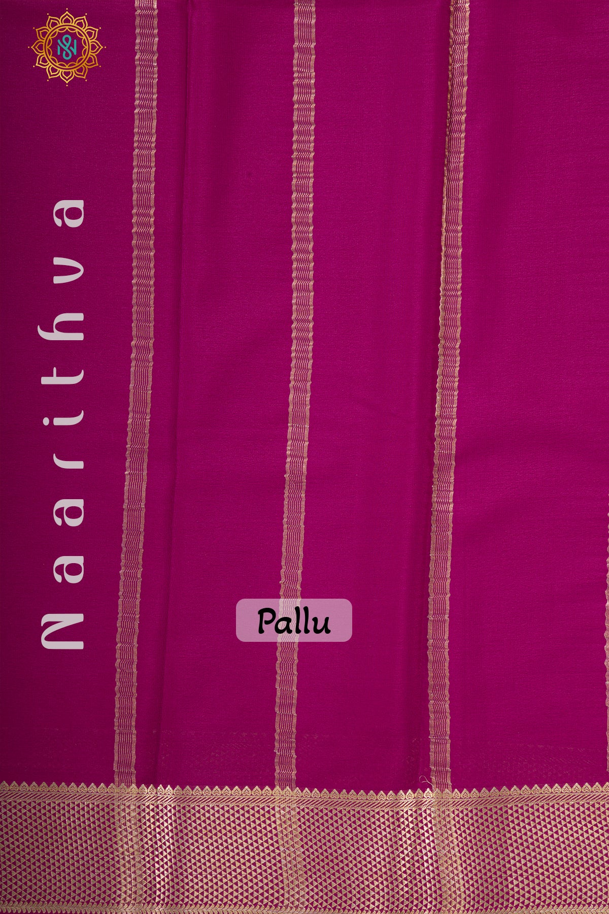 YELLOW WITH PINK - MYSORE CREPE SILK