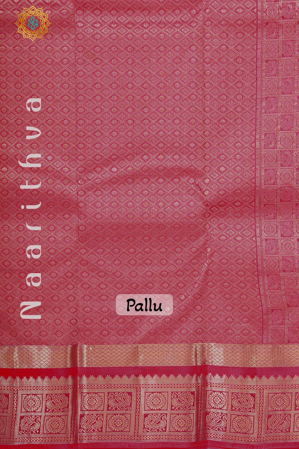 ORANGE WITH PINK - PURE KANJIVARAM SILK