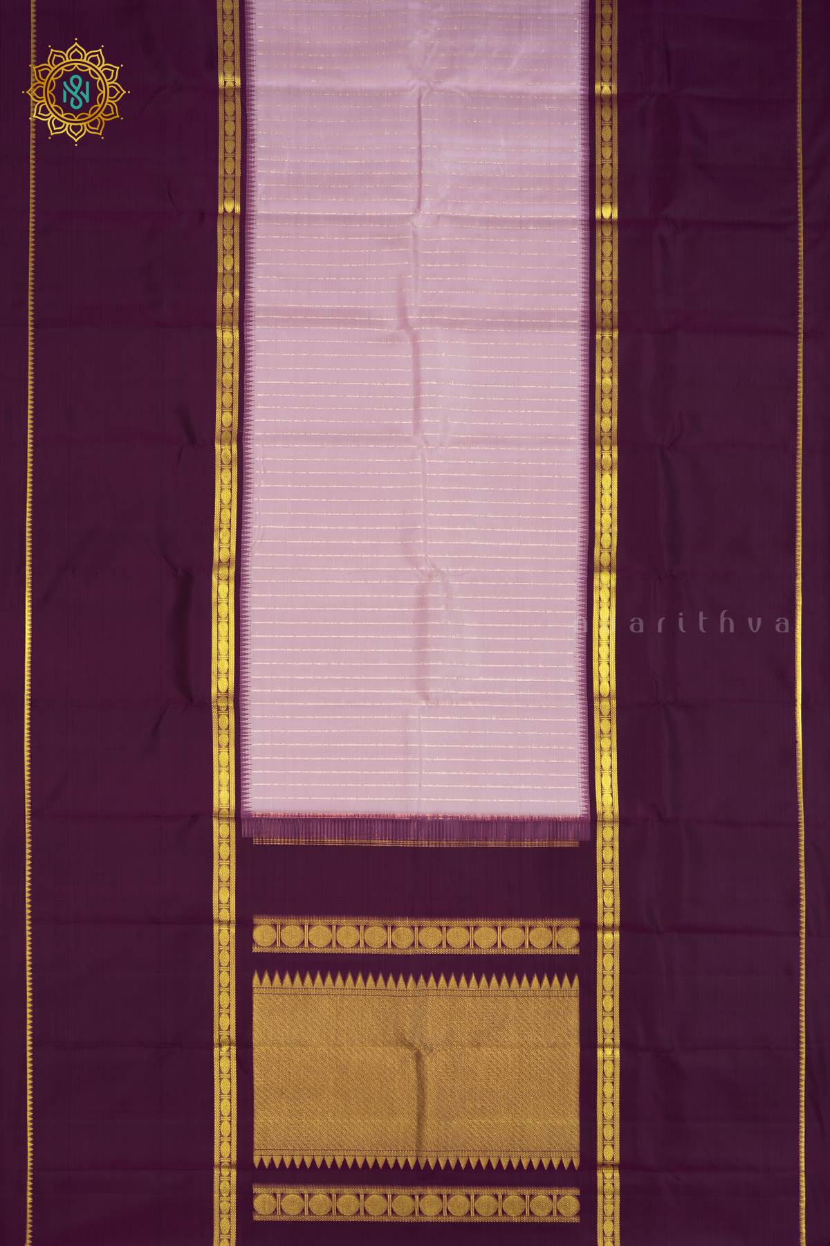 LIGHT PINK WITH MAGENTA - PURE KANJIVARAM SILK