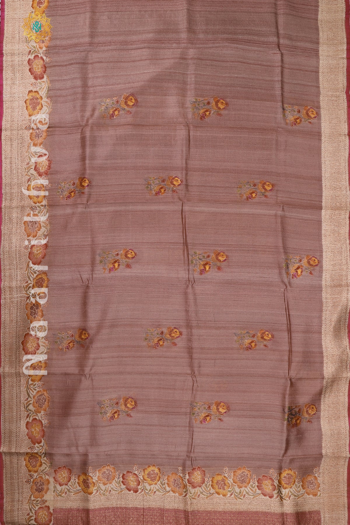 MAUVE - PURE HANDLOOM TUSSAR SILK