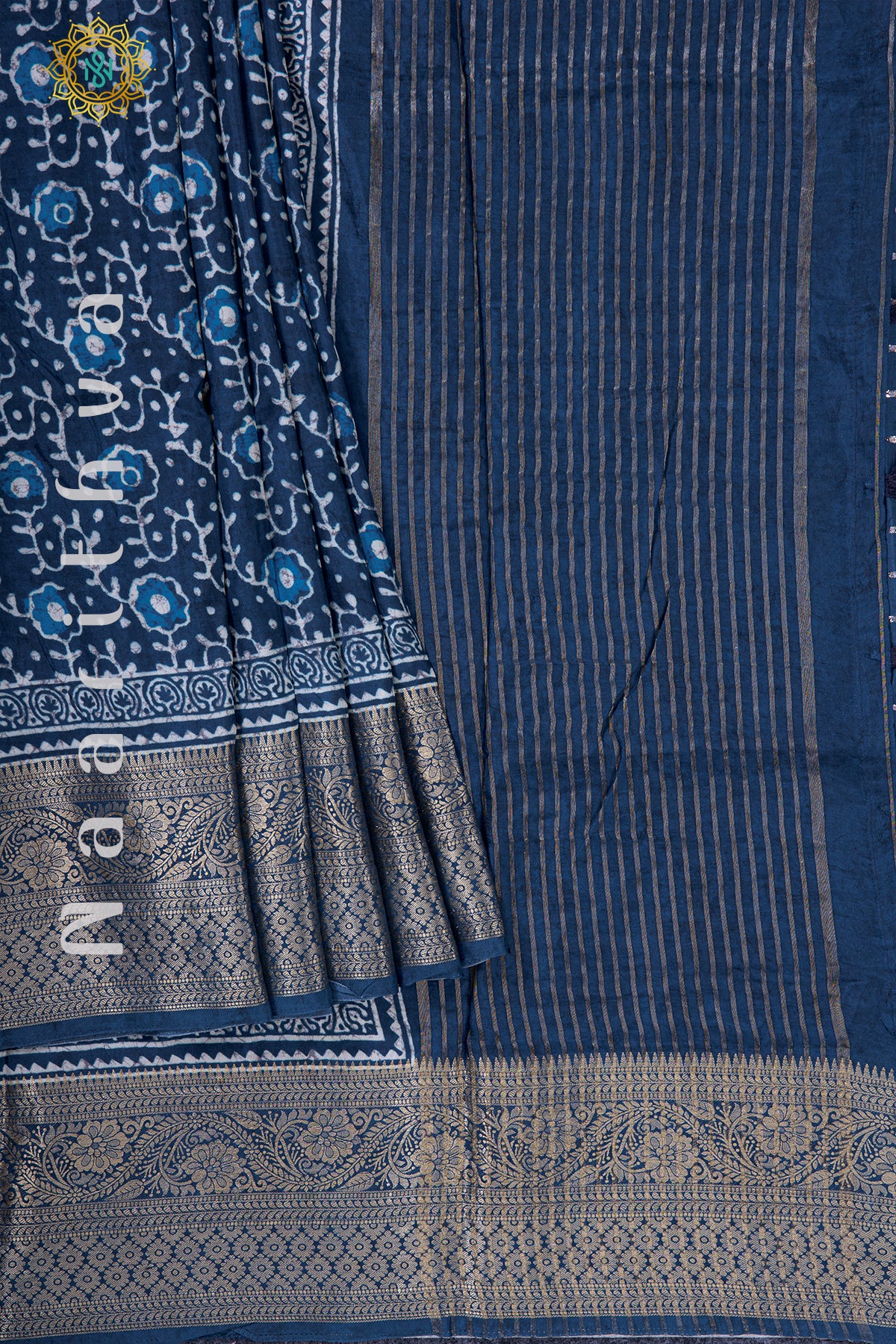 INDIGO - SEMI CREPE SILK