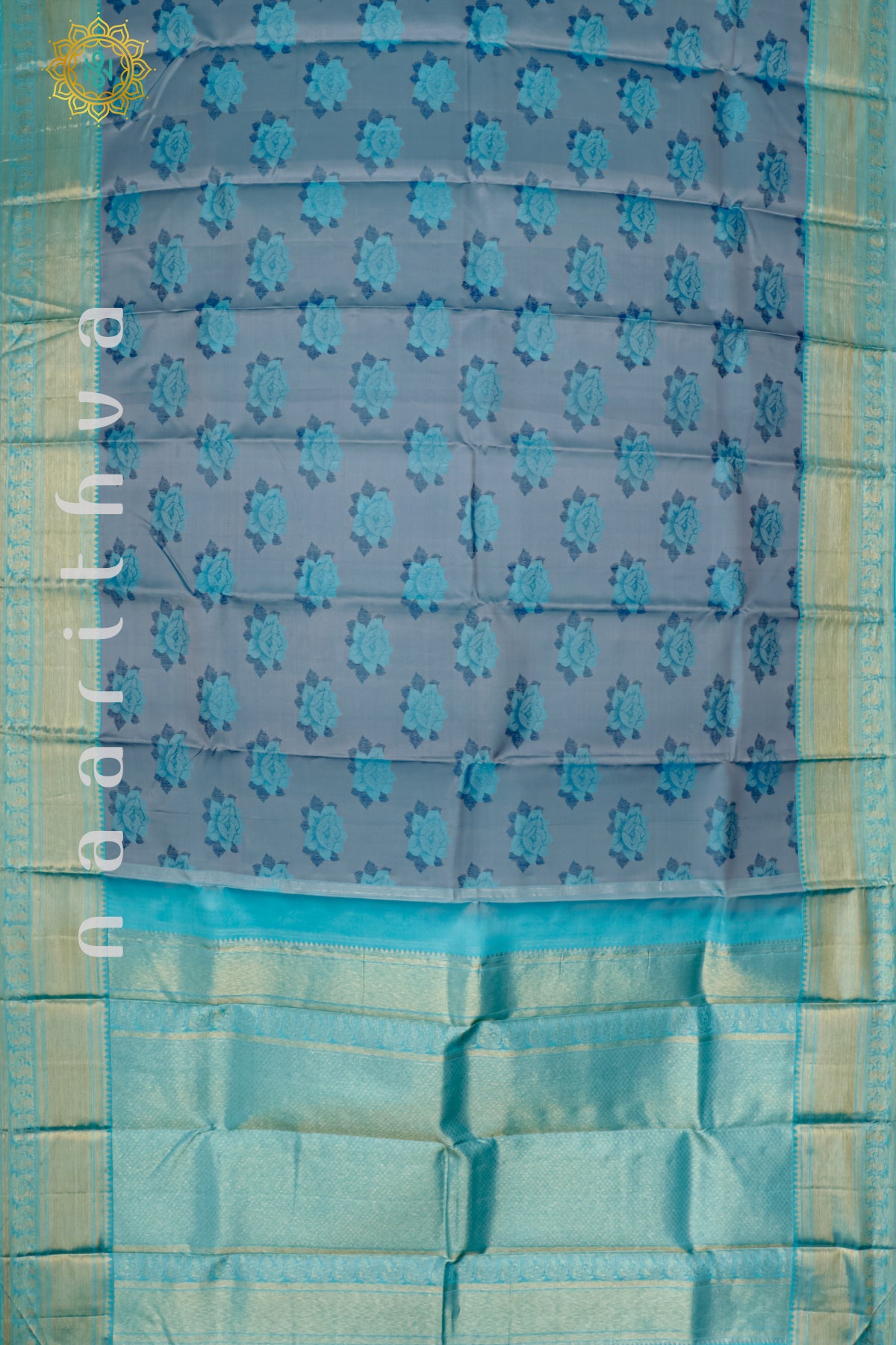 SKY BLUE - PURE KANJIVARAM SILK