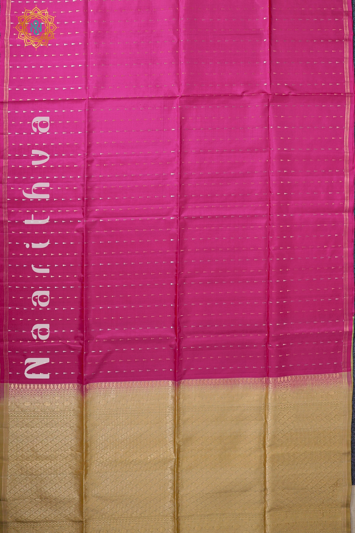 PINK WITH CREAM - PURE KANJIVARAM SOFT SILK