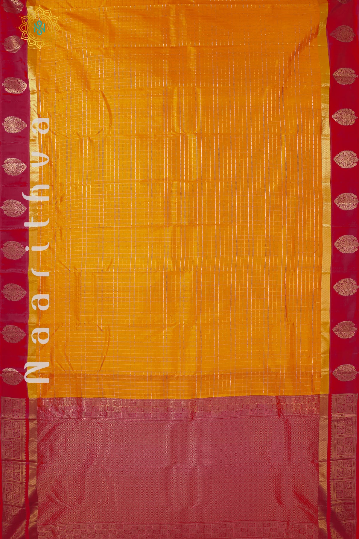 ORANGE WITH PINK - PURE KANJIVARAM SILK