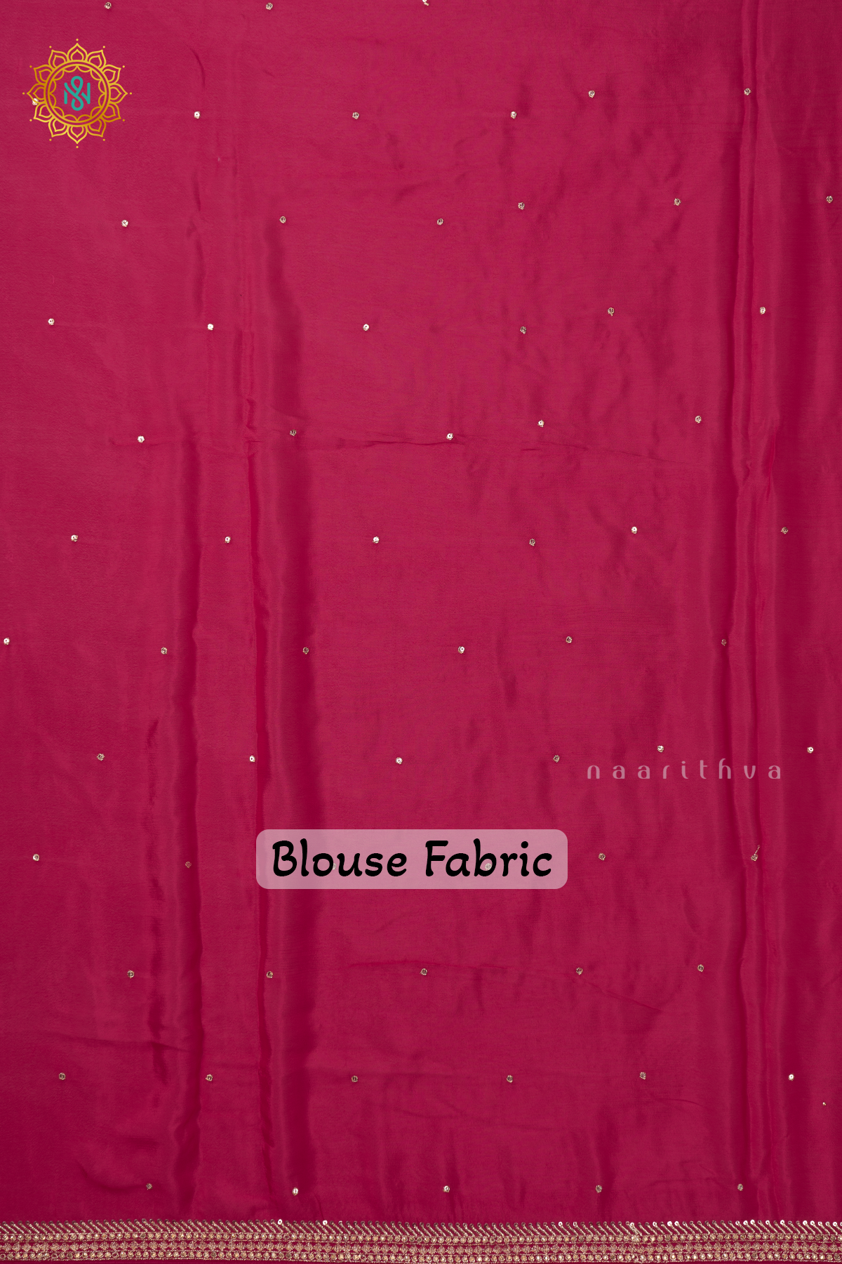 RANI PINK - CHINNON DESIGNER WEAR WITH READYMADE BLOUSE