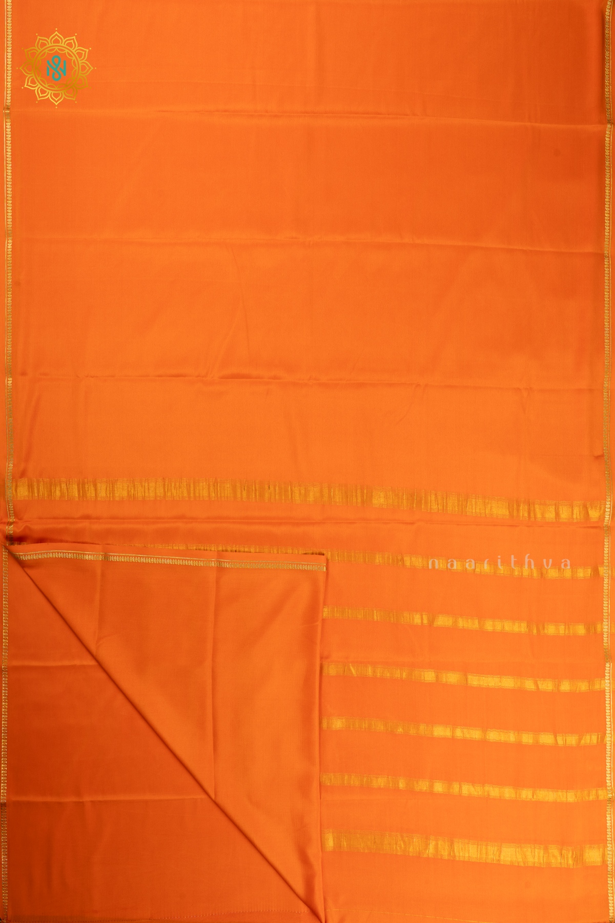 ORANGE - PURE MYSORE CREPE SILK