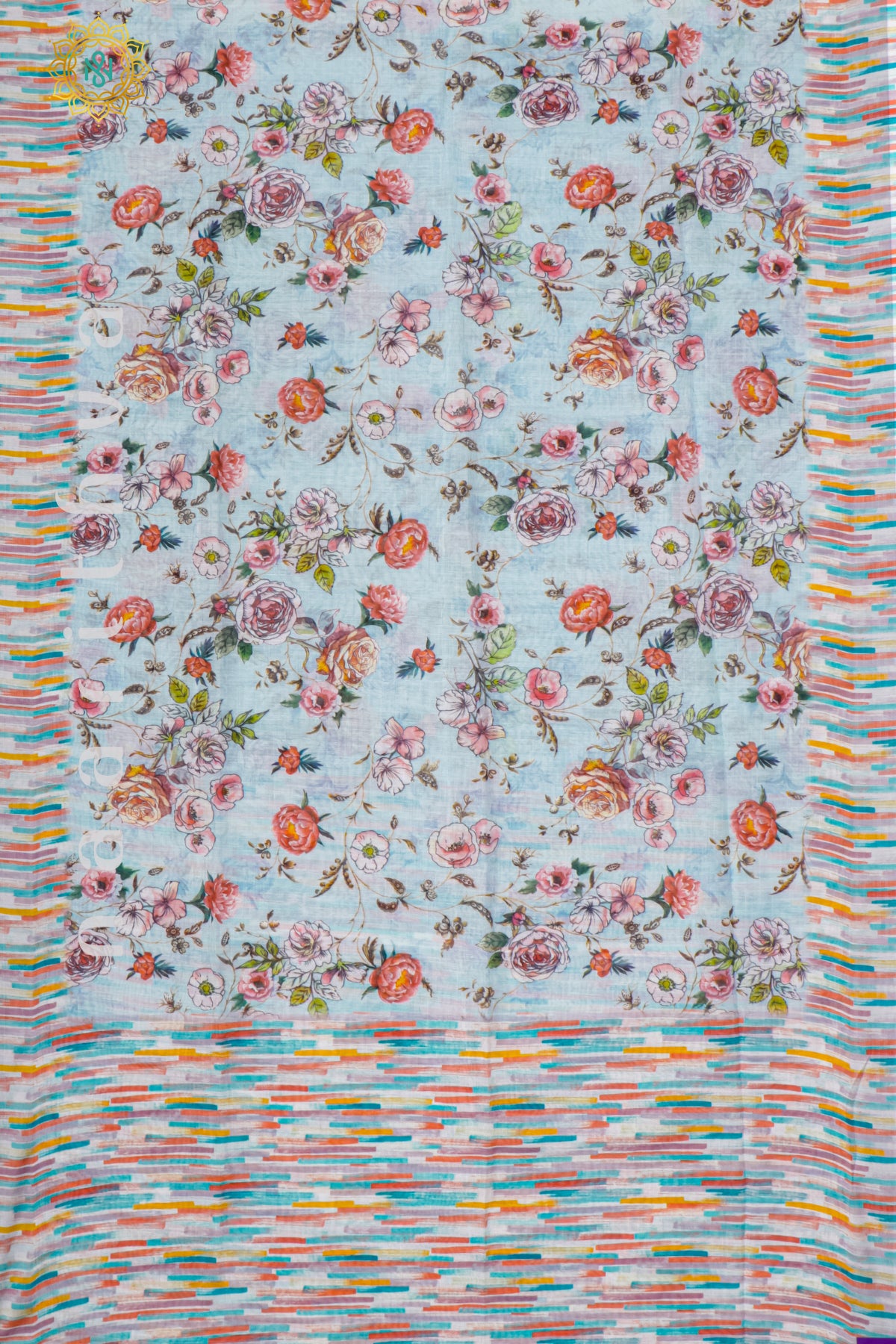 AQUA BLUE - LINEN BY COTTON