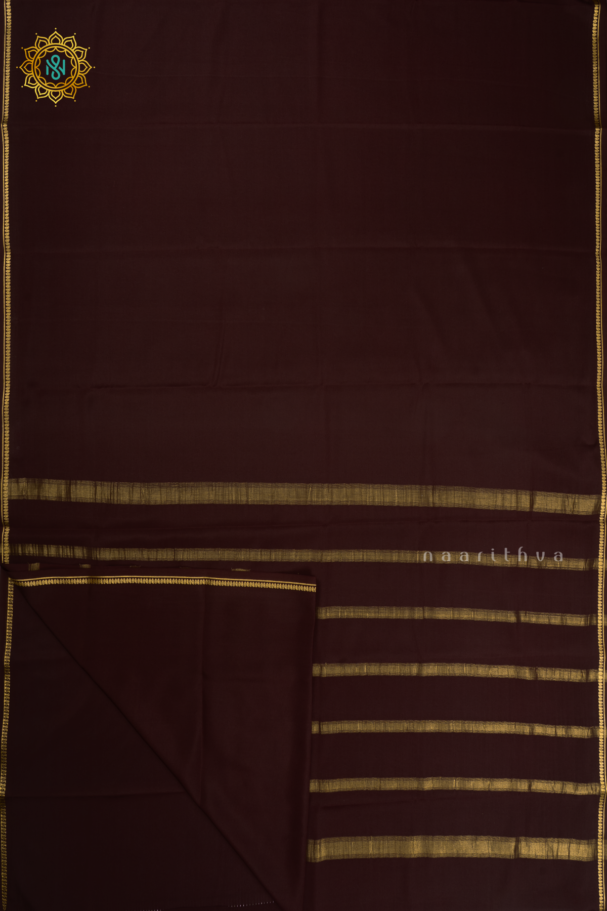PRE - BOOKING CHOCLATE BROWN - PURE MYSORE CREPE SILK