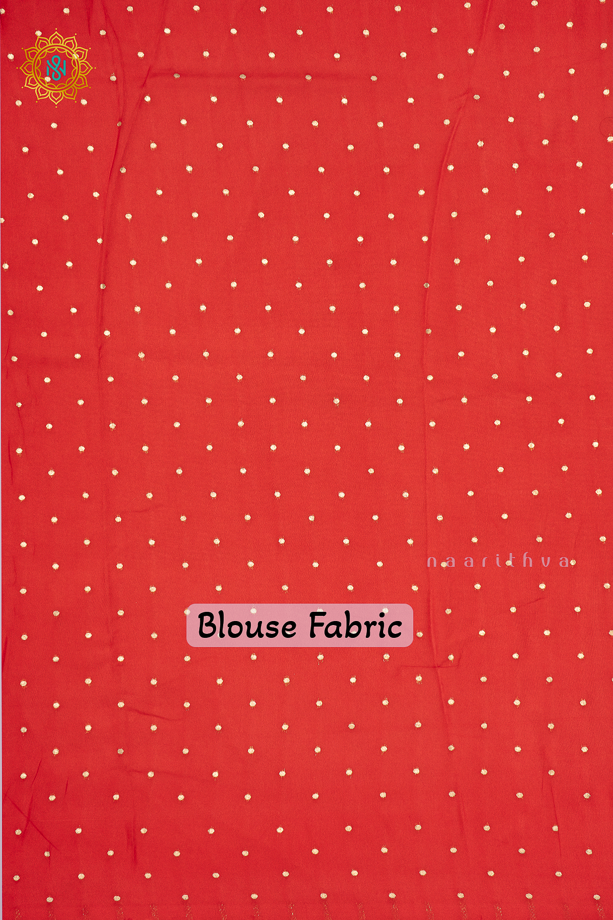 BLACK WITH RED - SEMI CREPE SILK